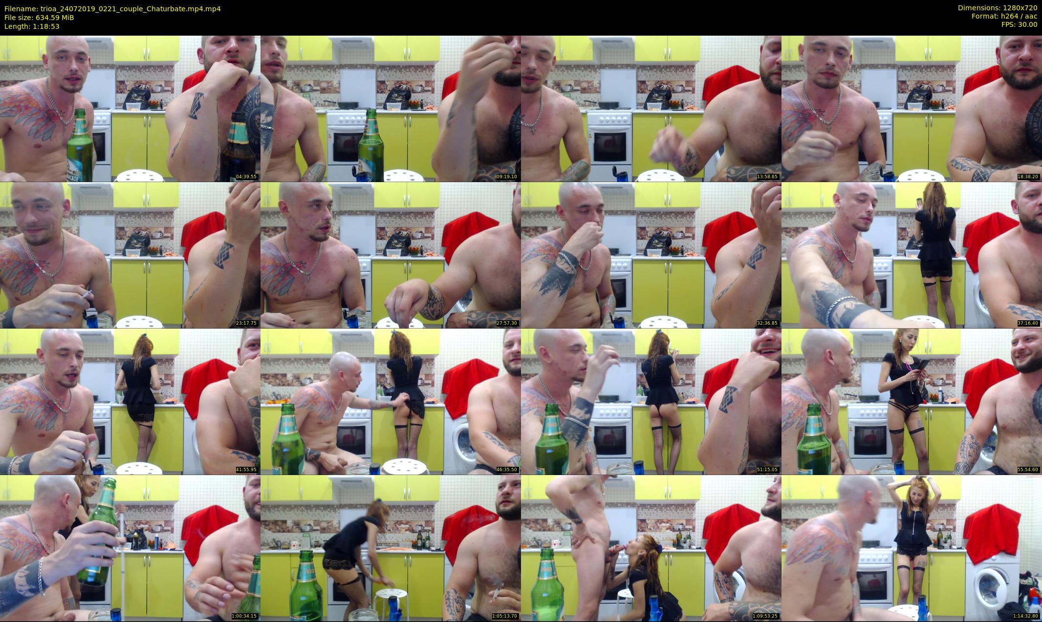 trioa — 79 minute Chaturbate couple cam show recording, 720p, Jul 24, 2019
