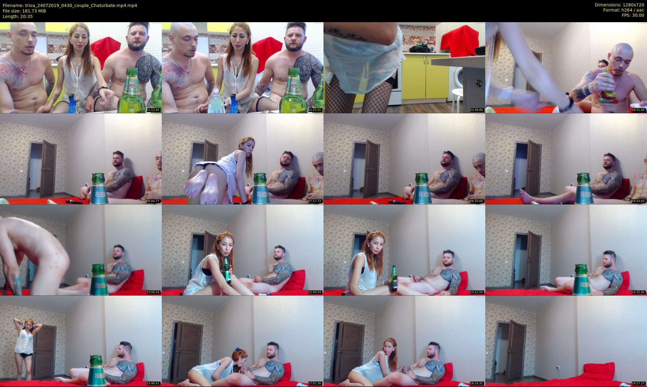 trioa — 21 minute Chaturbate couple cam show recording, 720p, Jul 24, 2019