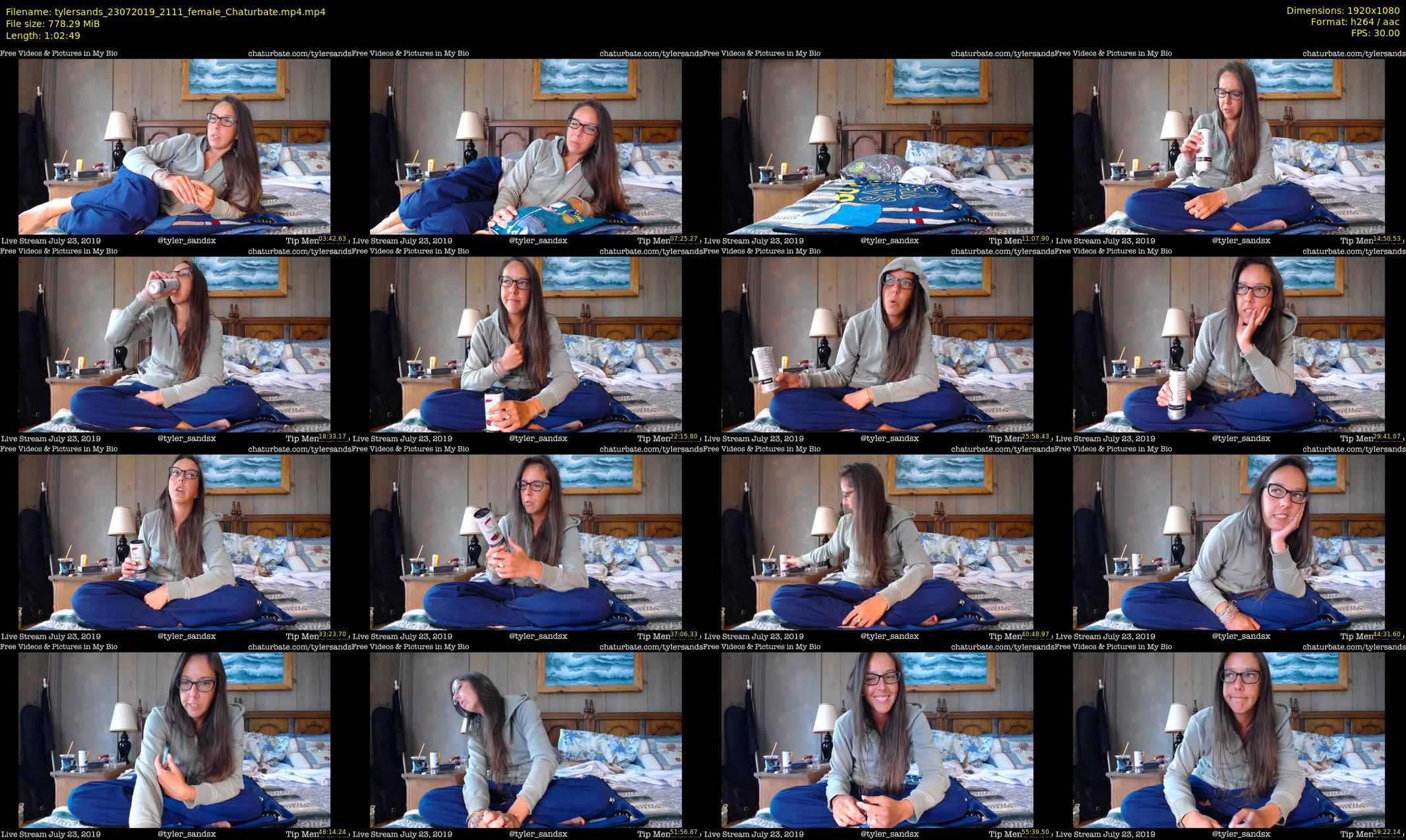 tylersands — 63 minute Chaturbate female cam show recording, 1080p, Jul 23, 2019
