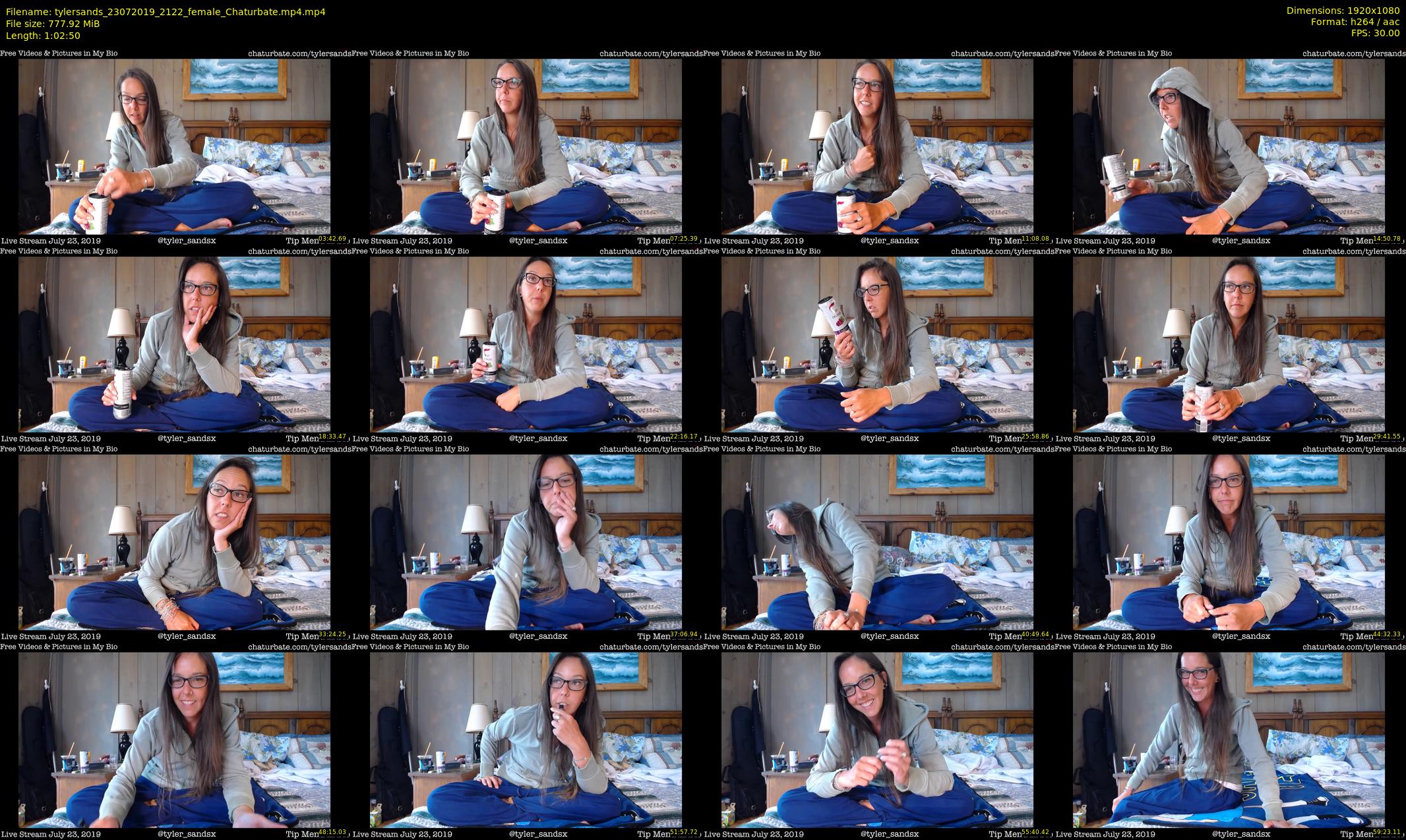 tylersands — 63 minute Chaturbate female cam show recording, 1080p, Jul 23, 2019