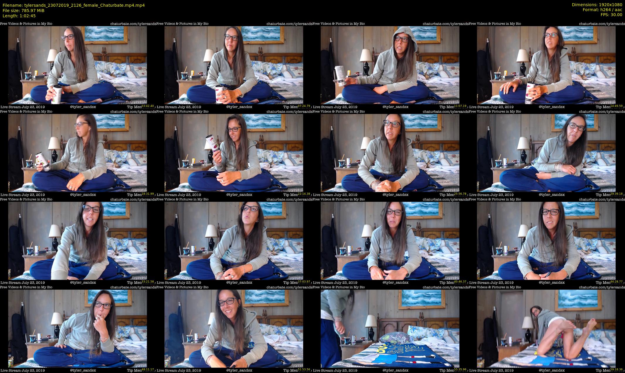 tylersands — 63 minute Chaturbate female cam show recording, 1080p, Jul 23, 2019