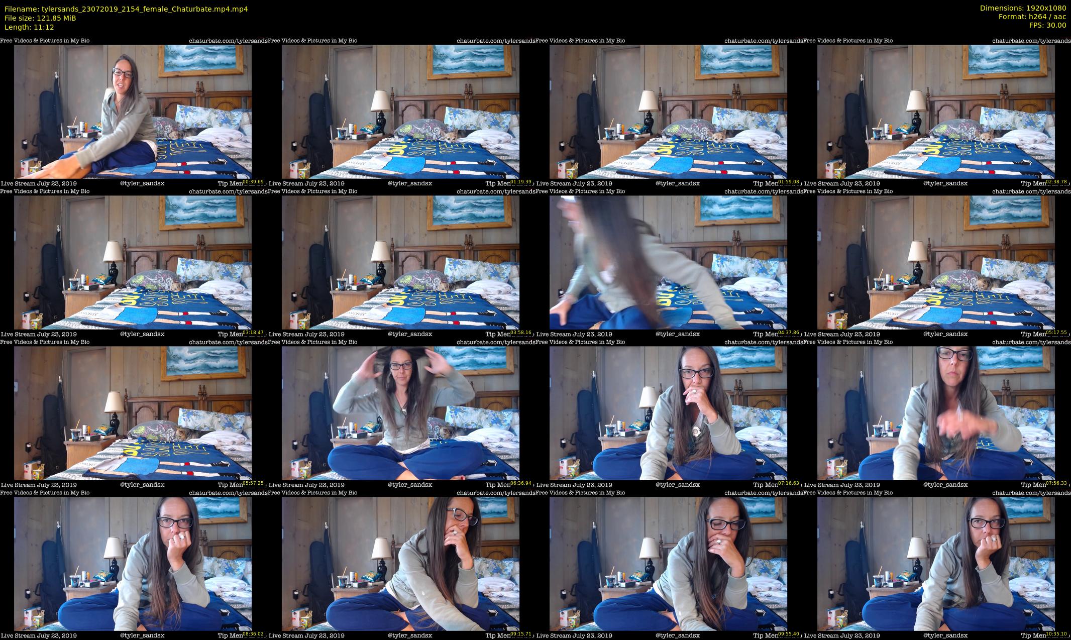 tylersands — 12 minute Chaturbate female cam show recording, 1080p, Jul 23, 2019