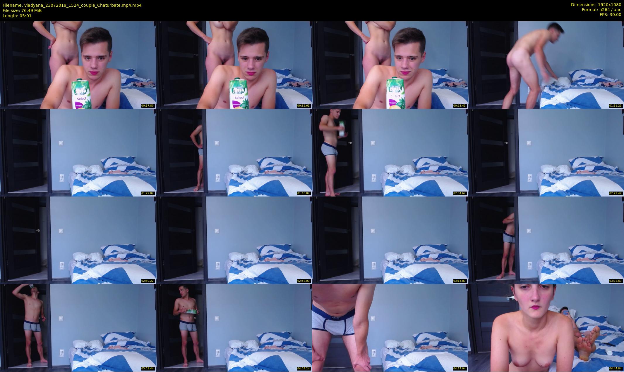 vladyana — 6 minute Chaturbate couple cam show recording, 1080p, Jul 23, 2019