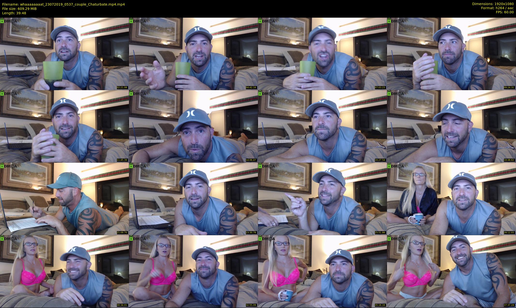 whaaaaaaaat — 40 minute Chaturbate couple cam show recording, 1080p, Jul 23, 2019