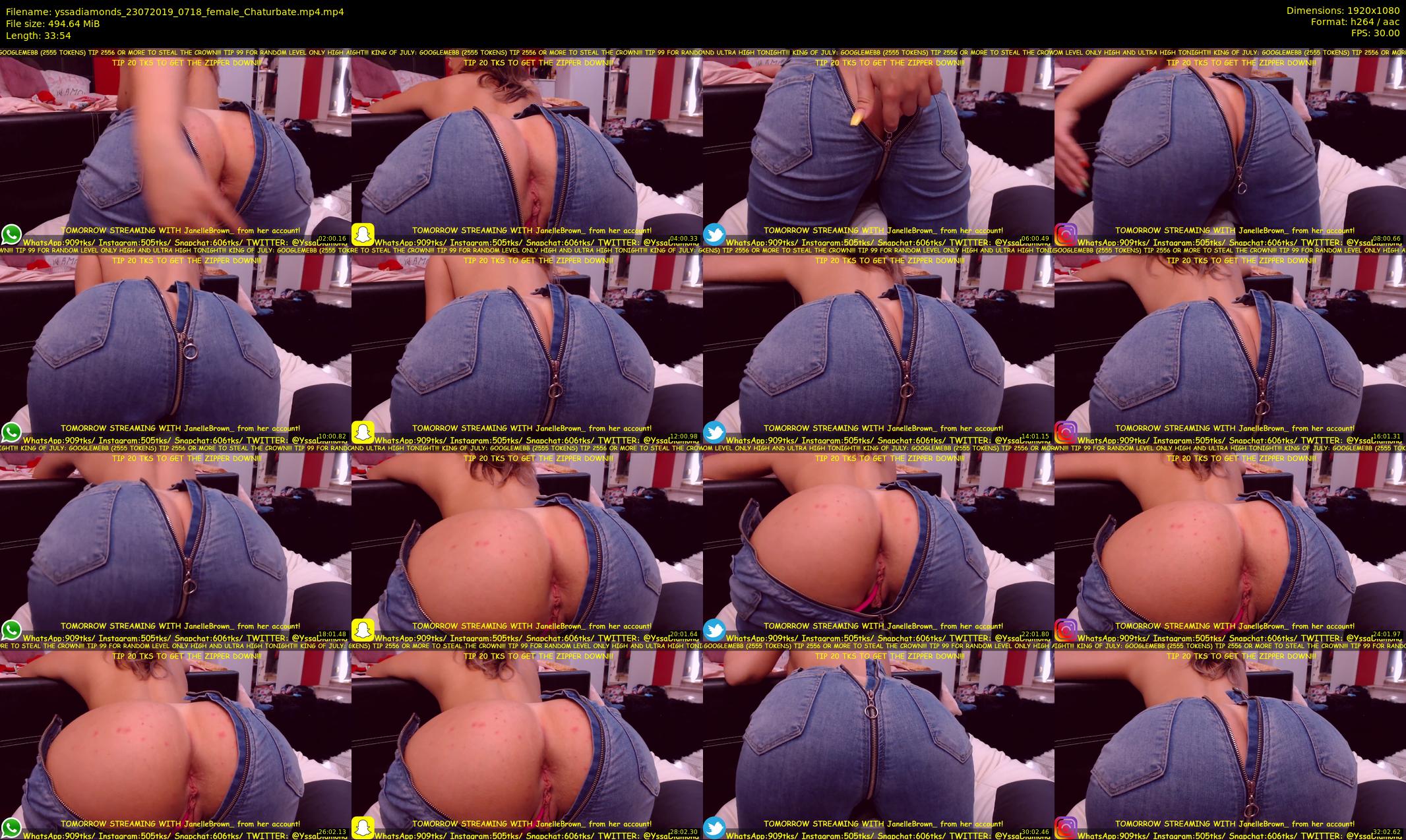 yssadiamonds — 34 minute Chaturbate female cam show recording, 1080p, Jul 23, 2019