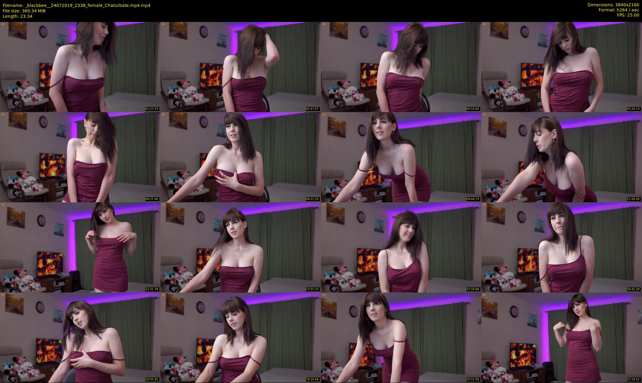 _blackbee_ — 24 minute Chaturbate female cam show recording, 4K, Jul 24, 2019