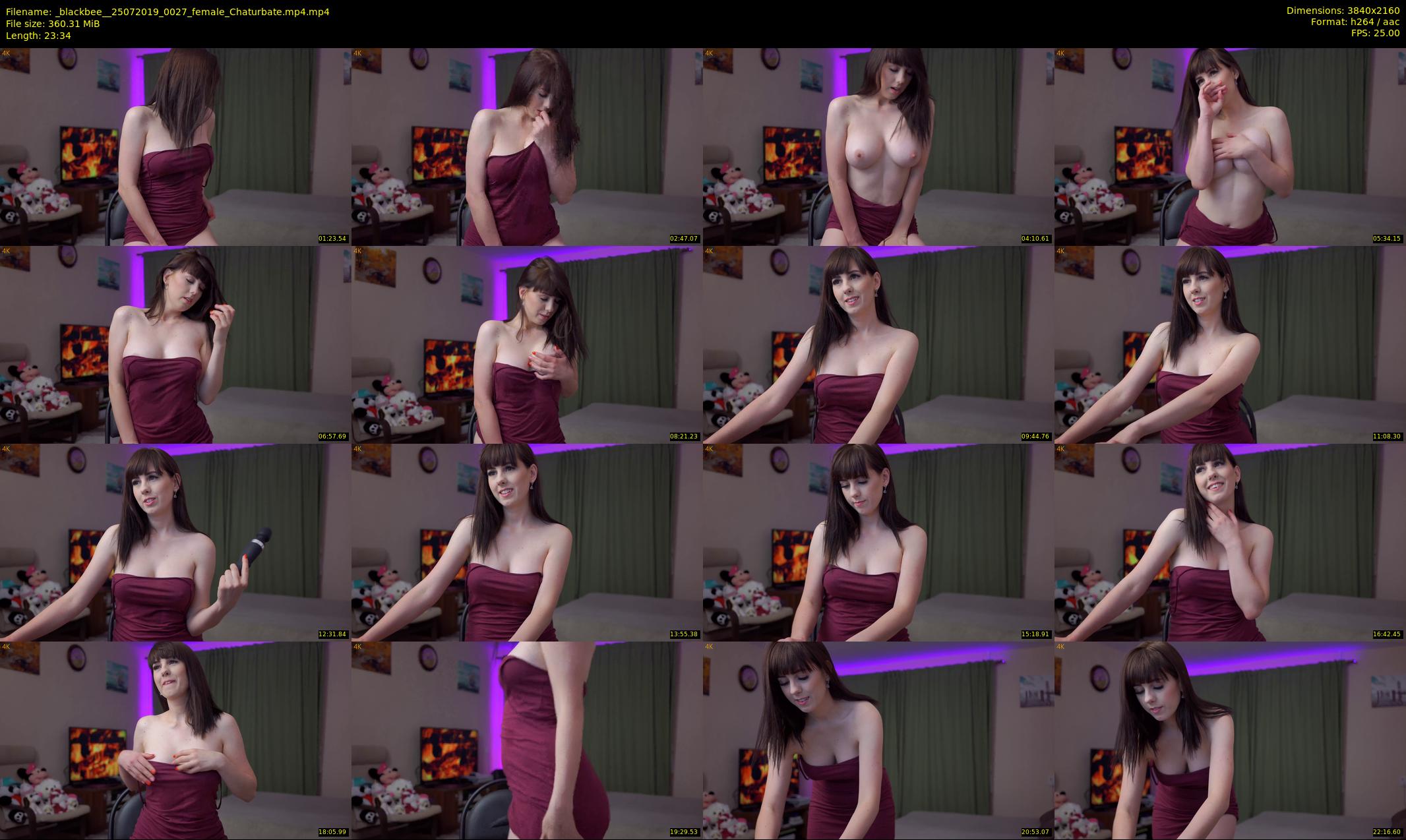 _blackbee_ — 24 minute Chaturbate female cam show recording, 4K, Jul 25, 2019