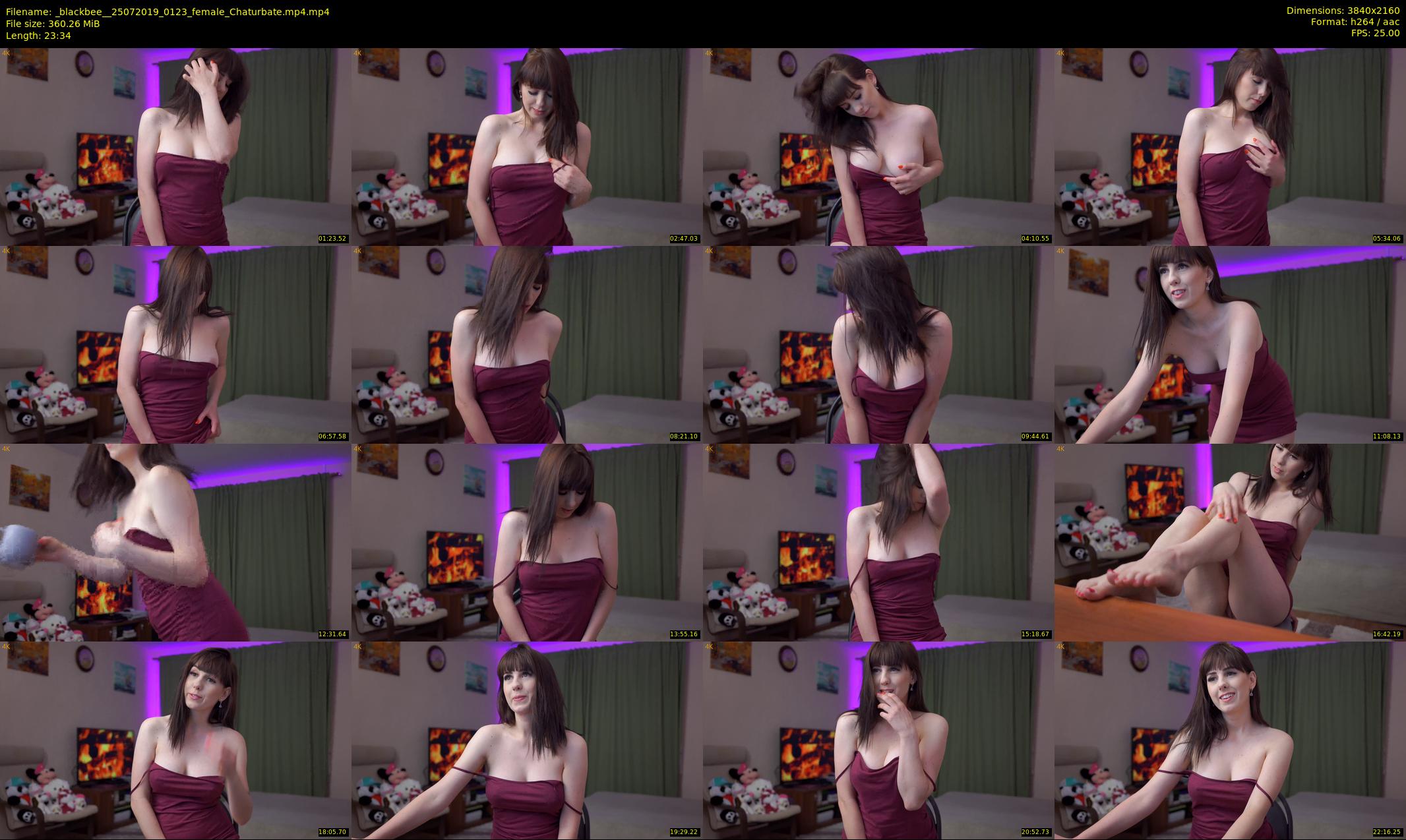 _blackbee_ — 24 minute Chaturbate female cam show recording, 4K, Jul 25, 2019