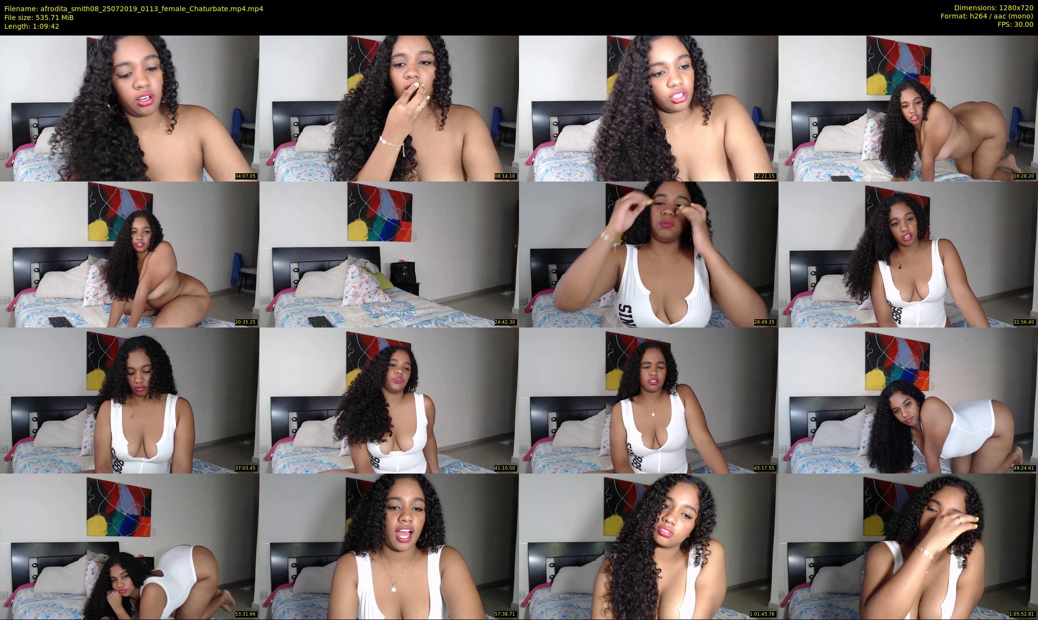 afrodita_smith08 — 70 minute Chaturbate female cam show recording, 720p, Jul 25, 2019