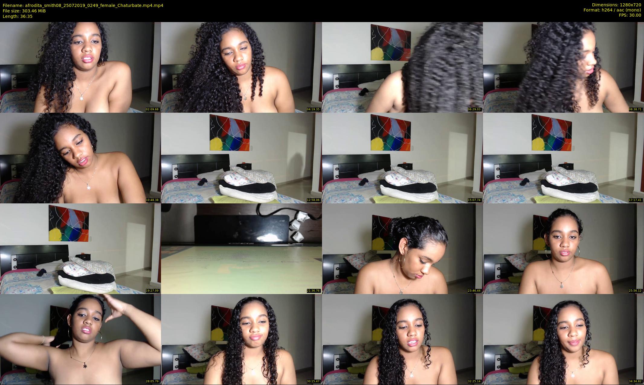 afrodita_smith08 — 37 minute Chaturbate female cam show recording, 720p, Jul 25, 2019