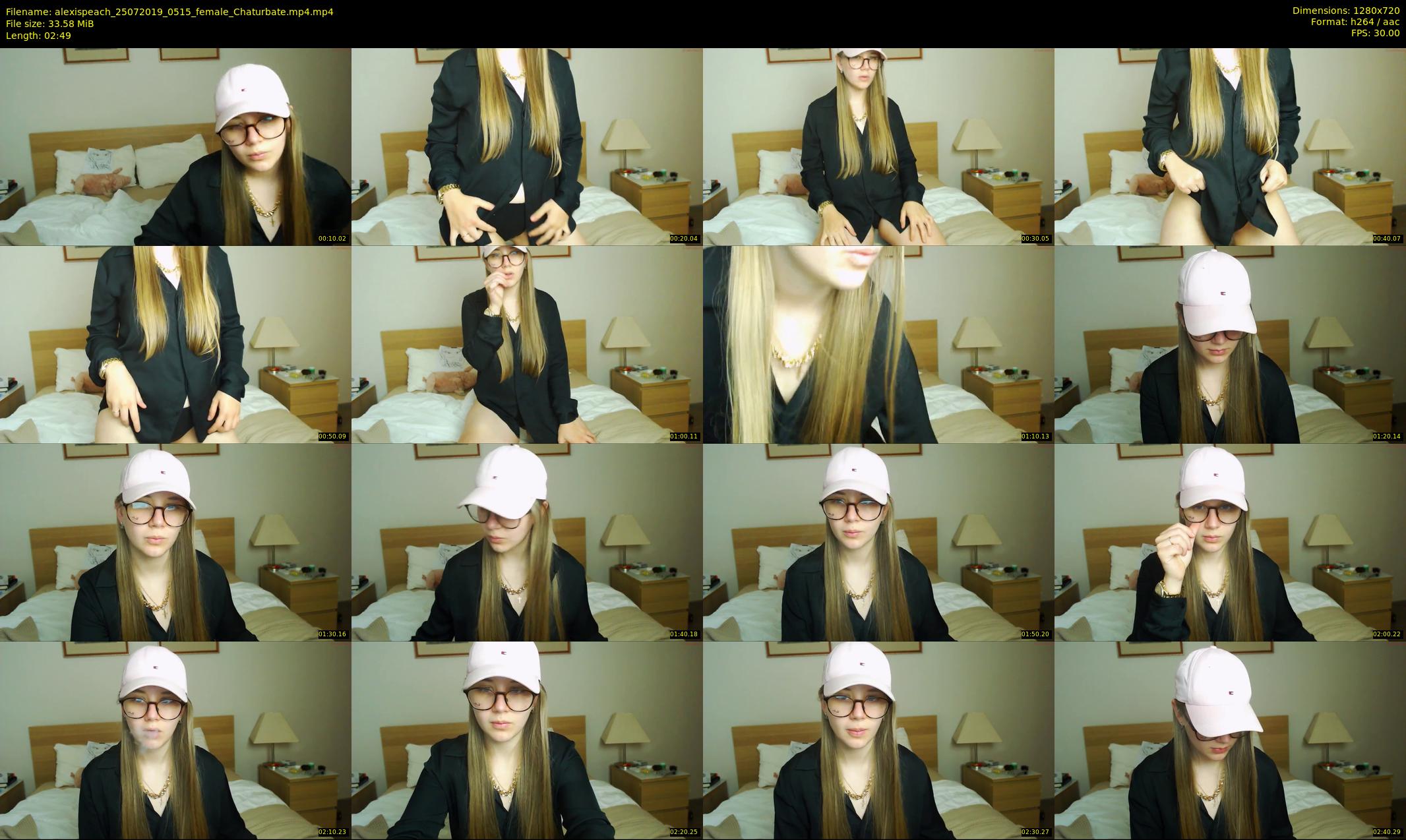 alexispeach — 3 minute Chaturbate female cam show recording, 720p, Jul 25, 2019
