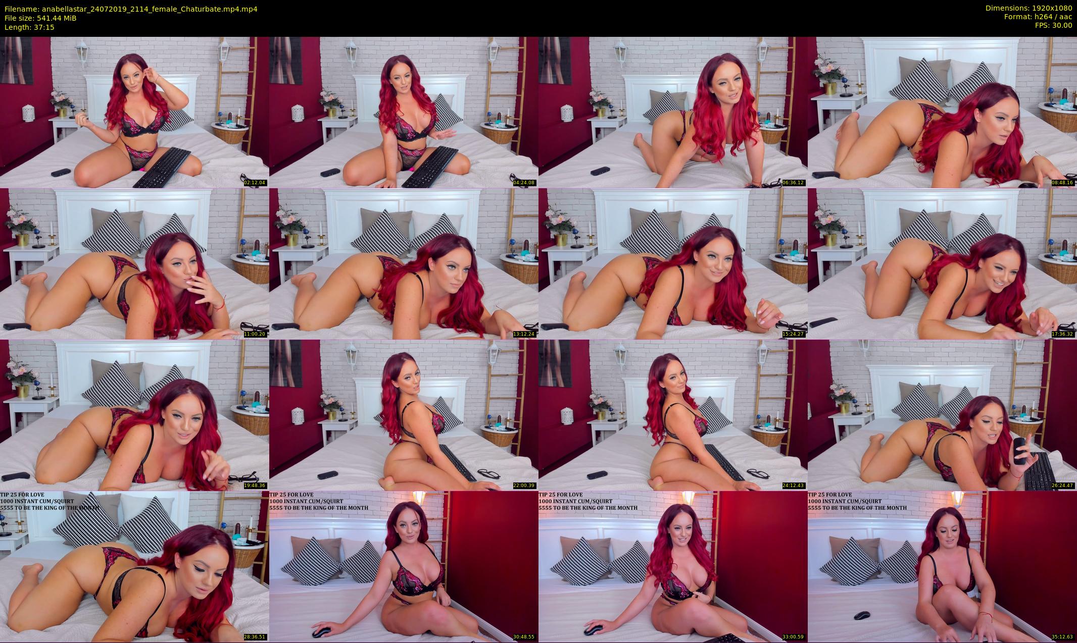anabellastar — 38 minute Chaturbate female cam show recording, 1080p, Jul 24, 2019