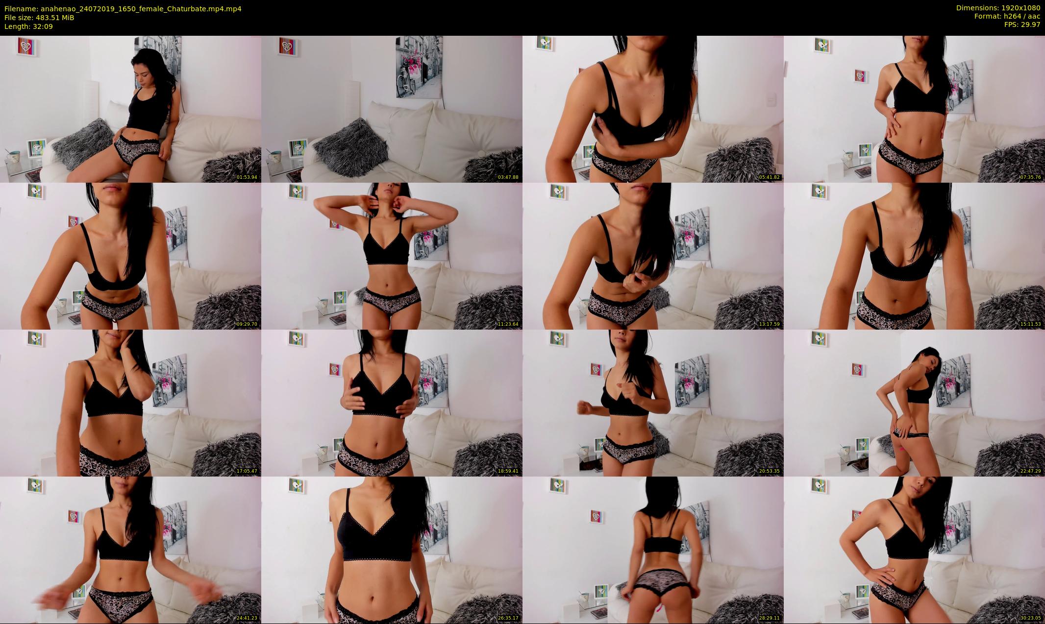 anahenao — 33 minute Chaturbate female cam show recording, 1080p, Jul 24, 2019