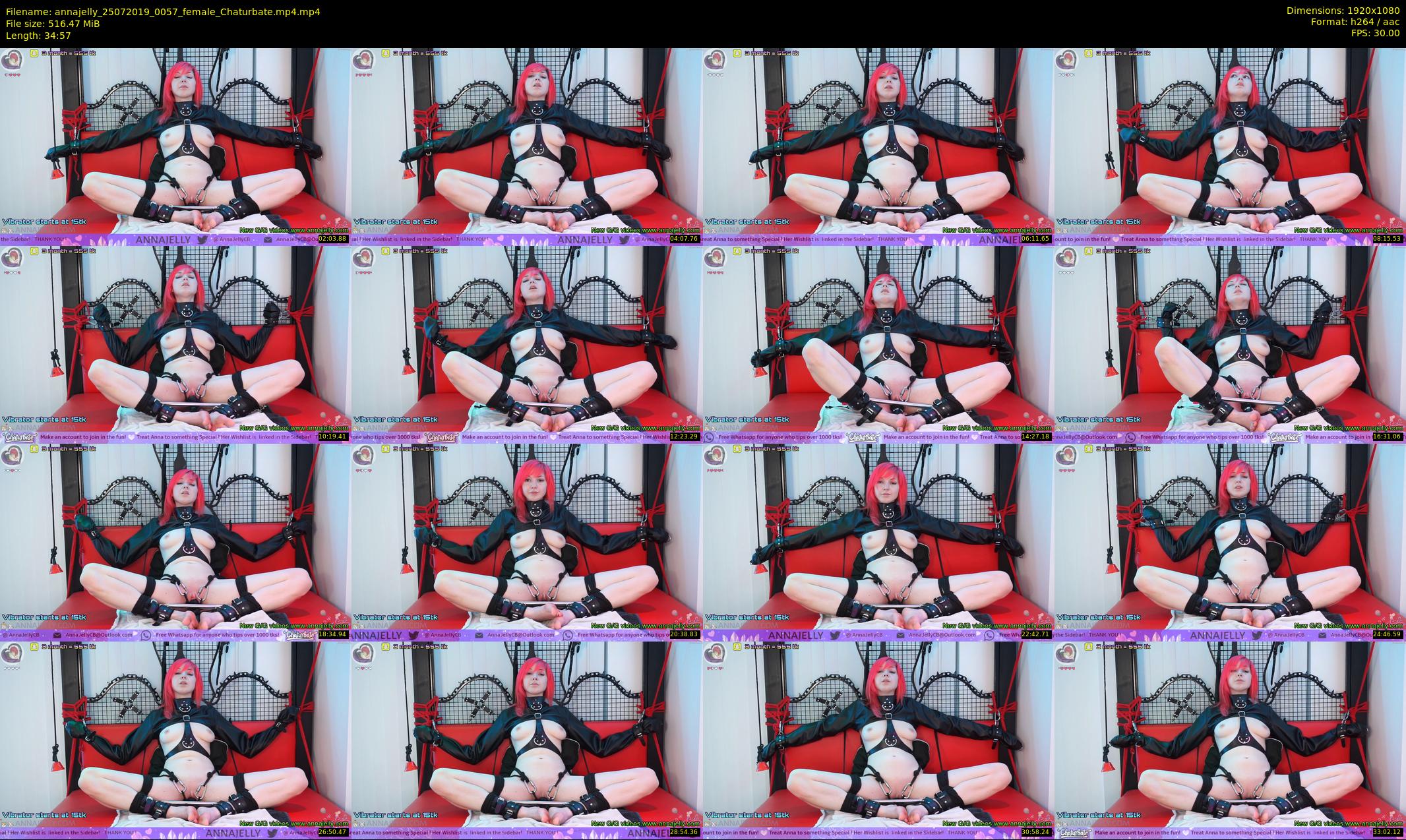 annajelly — 35 minute Chaturbate couple cam show recording, 1080p, Jul 25, 2019