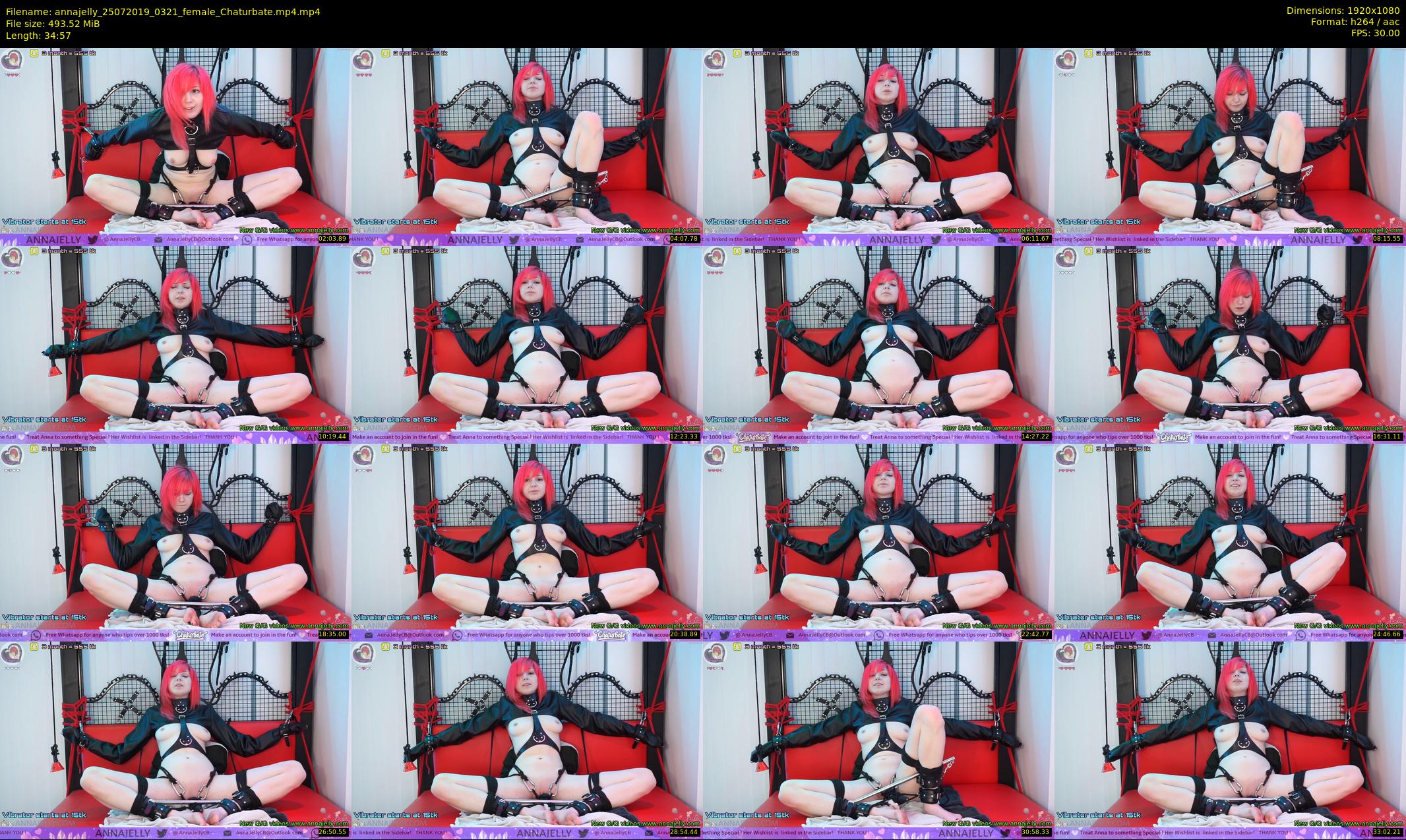annajelly — 35 minute Chaturbate couple cam show recording, 1080p, Jul 25, 2019