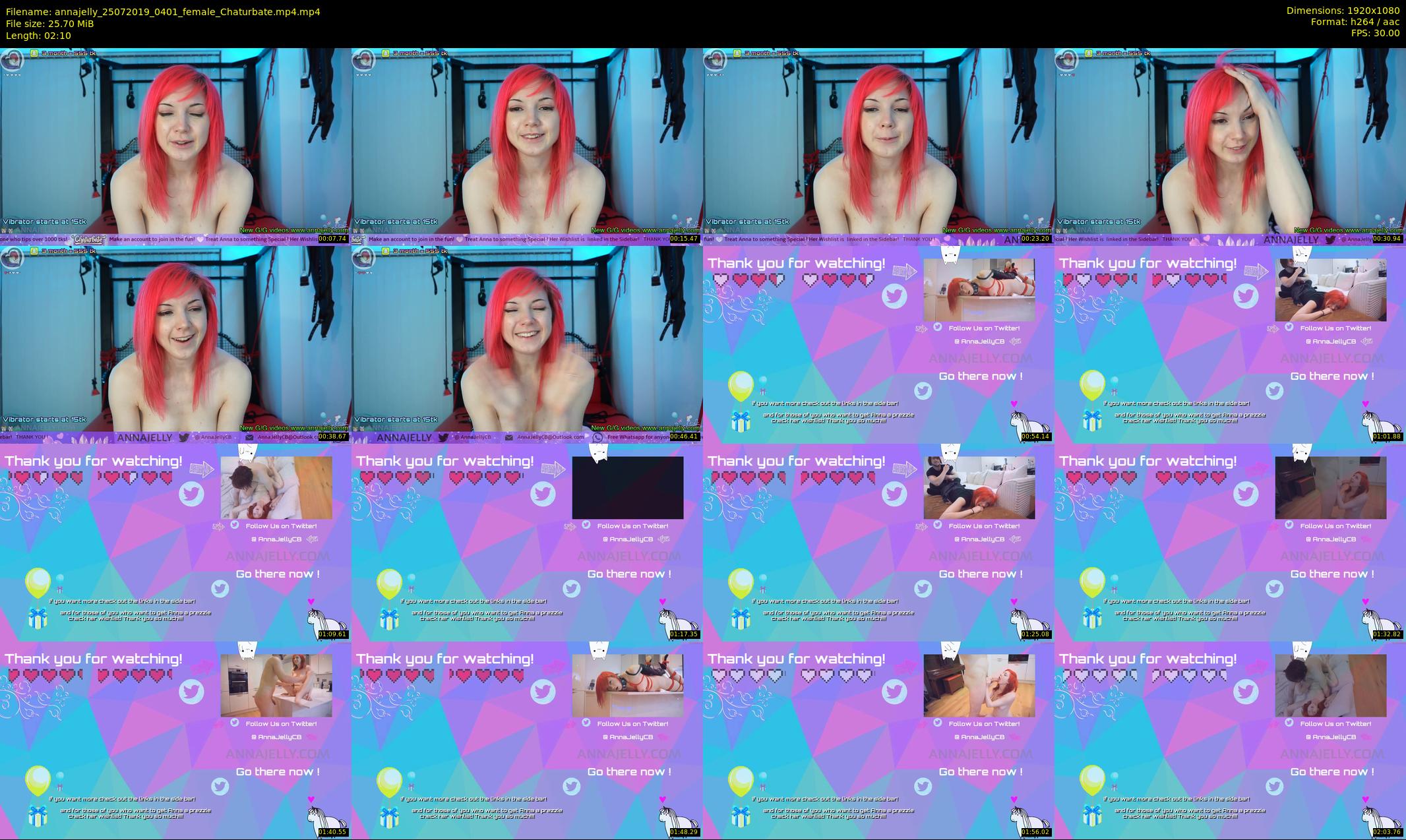annajelly — 3 minute Chaturbate couple cam show recording, 1080p, Jul 25, 2019