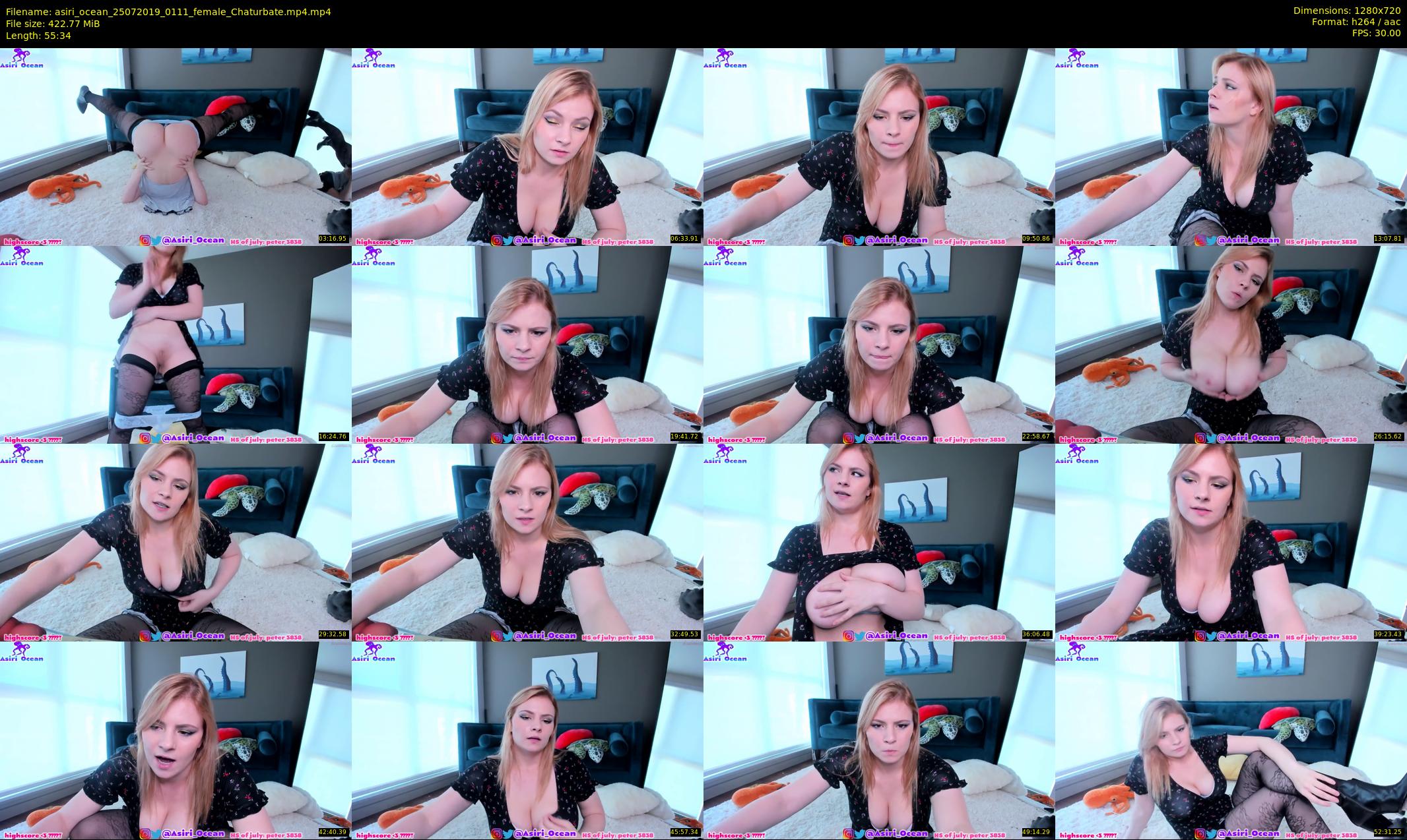 asiri_ocean — 56 minute Chaturbate female cam show recording, 720p, Jul 25, 2019
