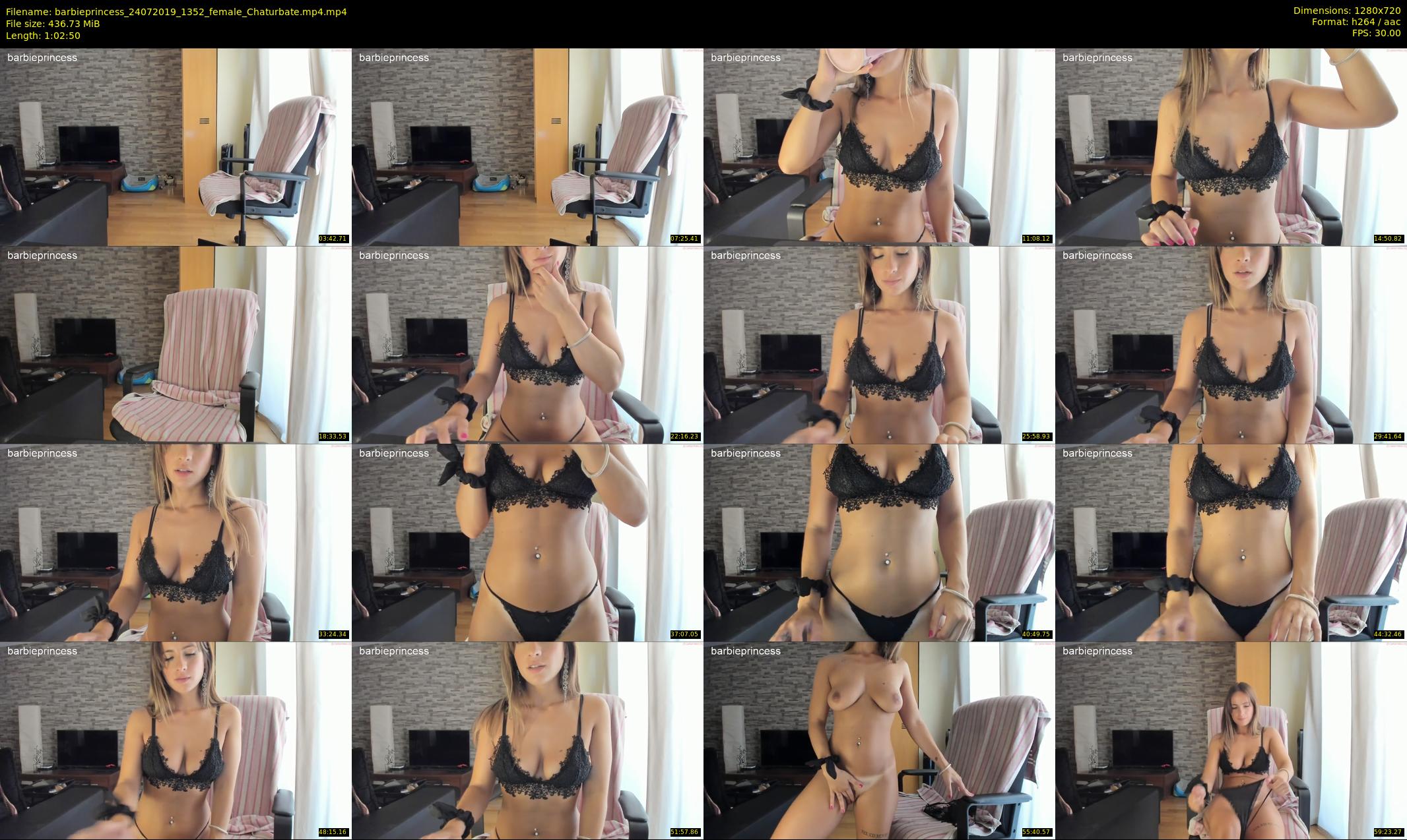 barbieprincess — 63 minute Chaturbate female cam show recording, 720p, Jul 24, 2019