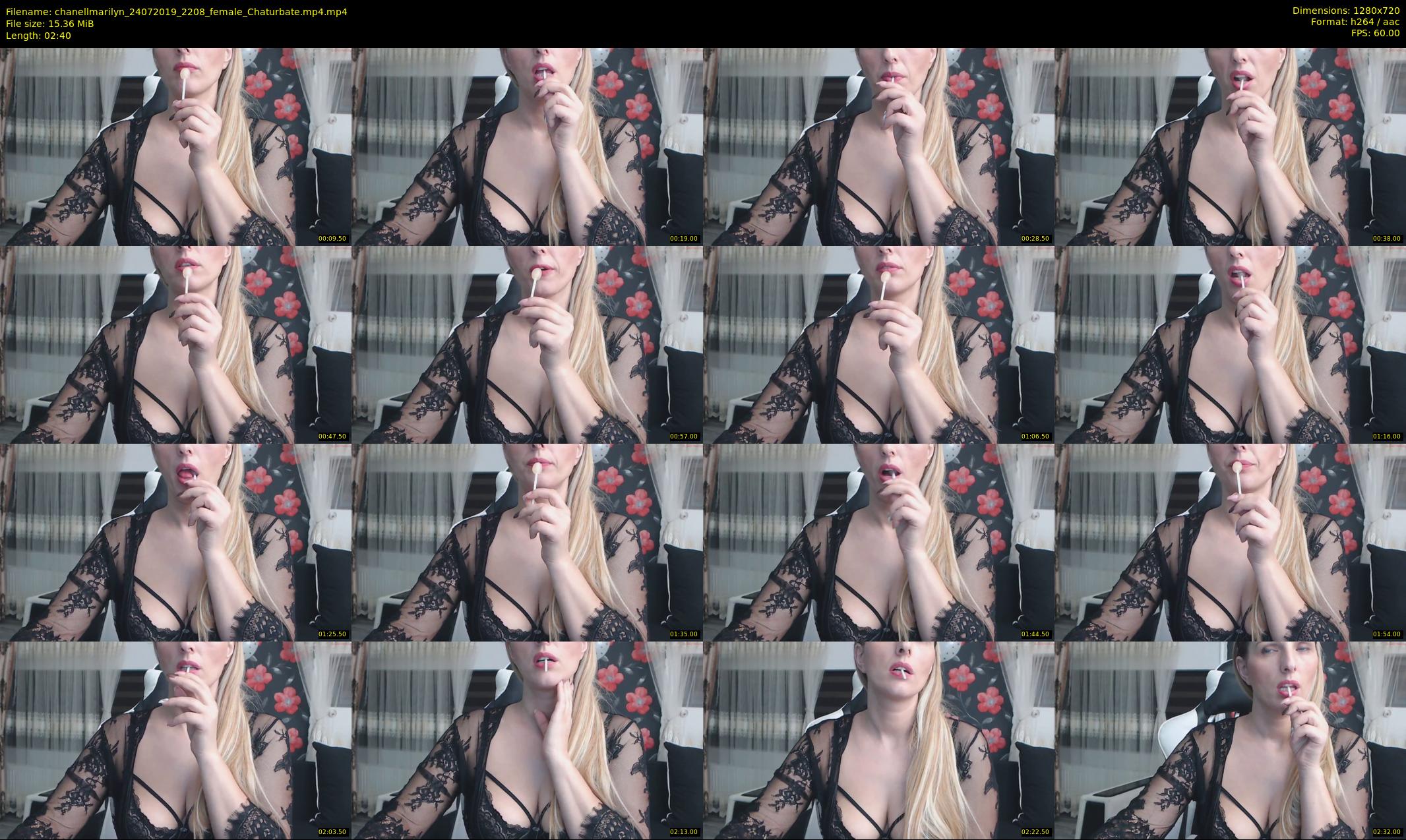 chanellmarilyn — 3 minute Chaturbate female cam show recording, 720p, Jul 24, 2019