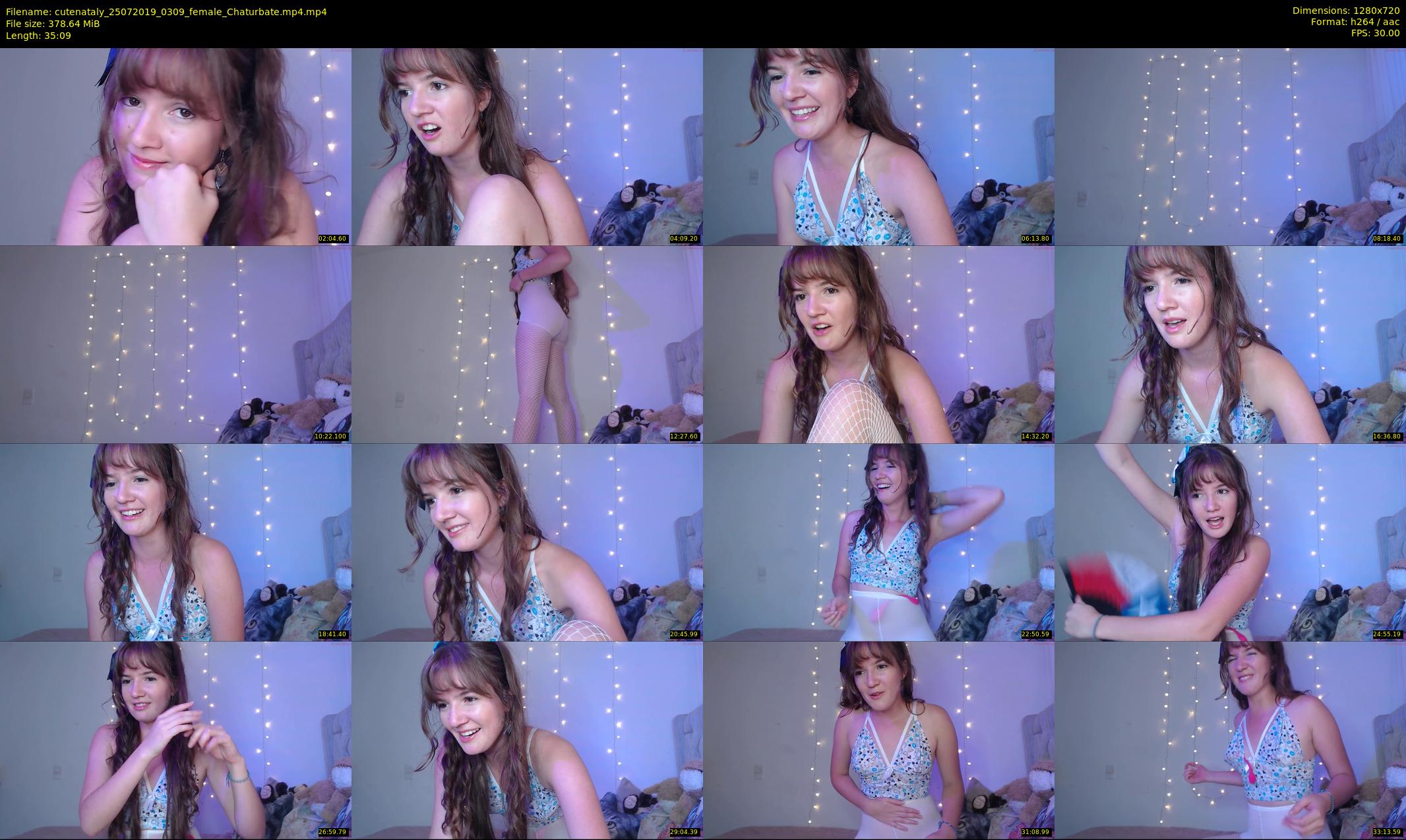 cutenataly — 36 minute Chaturbate female cam show recording, 720p, Jul 25, 2019