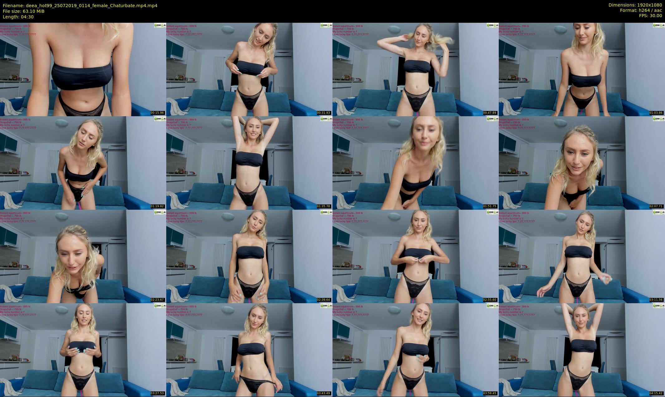 deea_hot99 — 5 minute Chaturbate female cam show recording, 1080p, Jul 25, 2019
