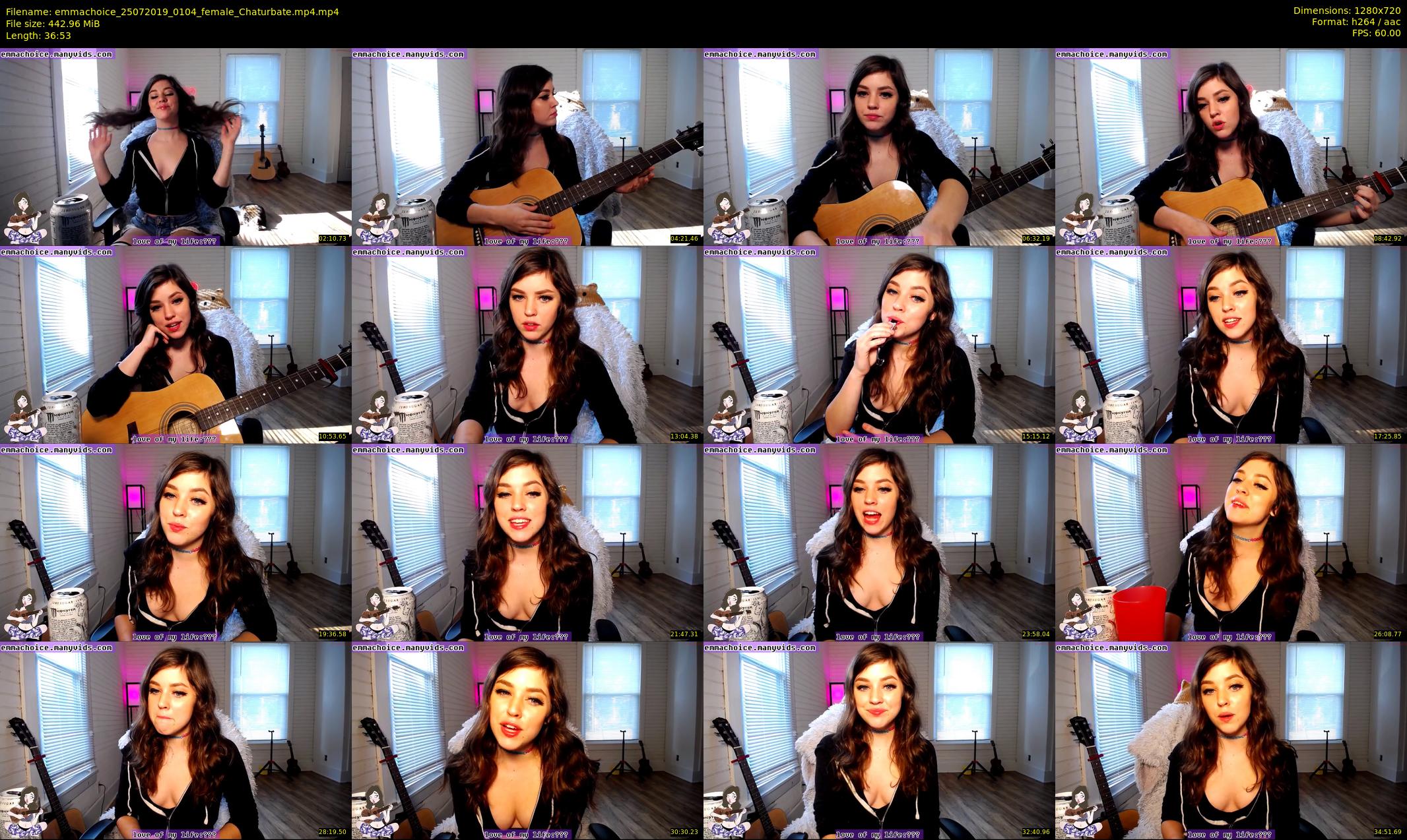 emmachoice — 37 minute Chaturbate female cam show recording, 720p, Jul 25, 2019
