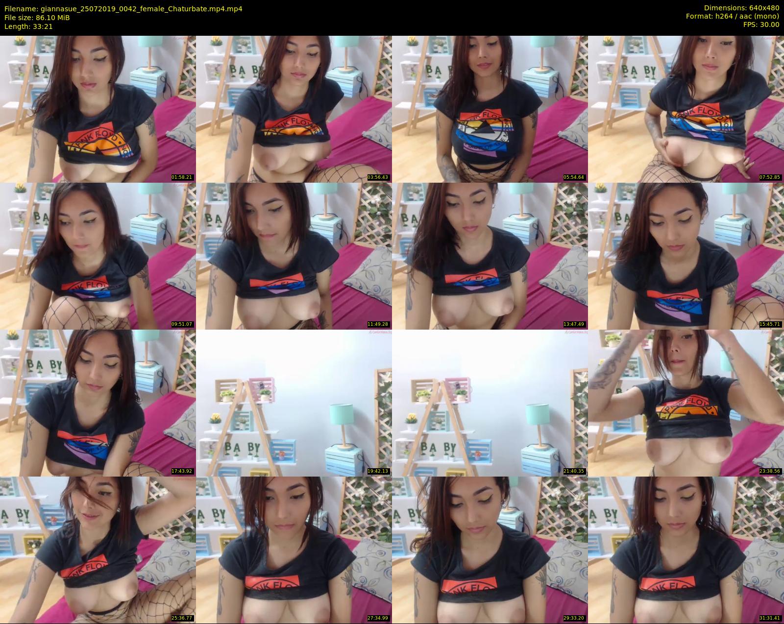 giannasue — 34 minute Chaturbate female cam show recording, 480p, Jul 25, 2019