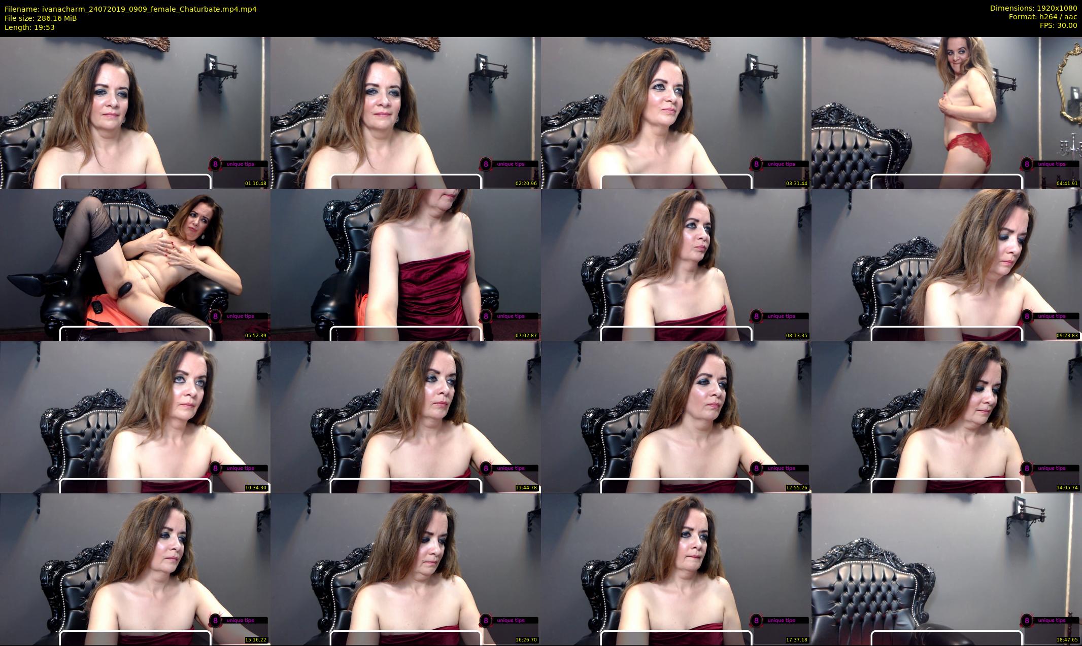 ivanacharm — 20 minute Chaturbate female cam show recording, 1080p, Jul 24, 2019