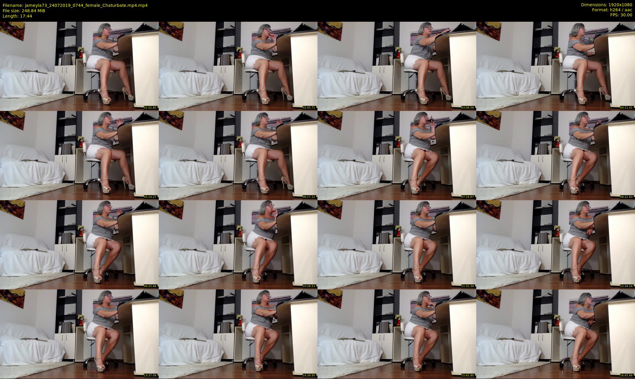 jameyla73 — 18 minute Chaturbate female cam show recording, 1080p, Jul 24, 2019