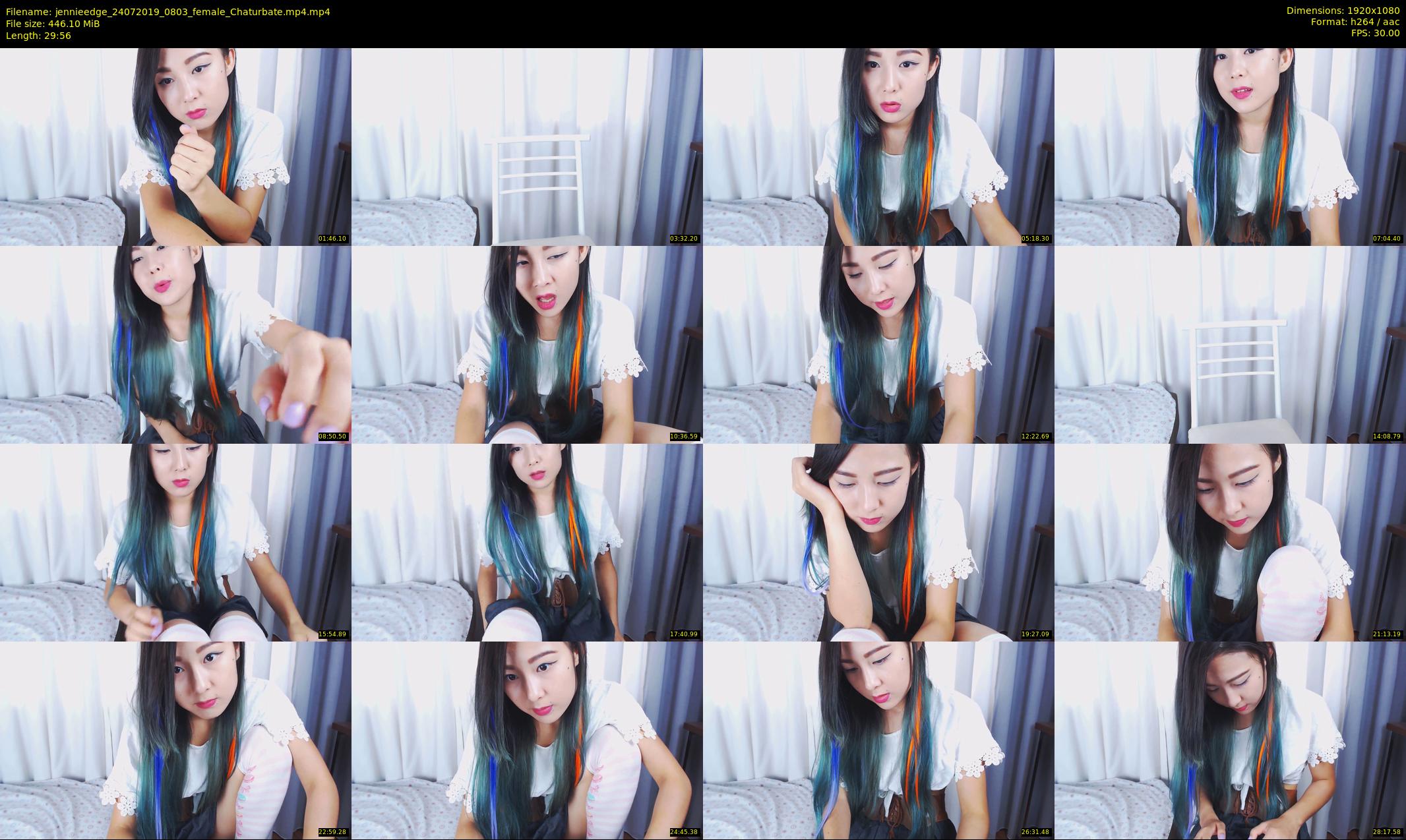 jennieedge — 30 minute Chaturbate female cam show recording, 1080p, Jul 24, 2019