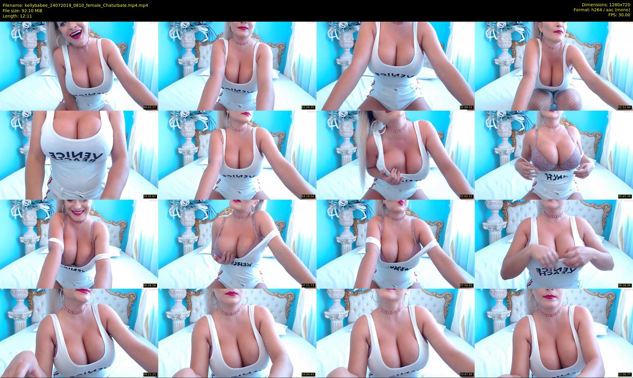kellybabee — 13 minute Chaturbate female cam show recording, 720p, Jul 24, 2019