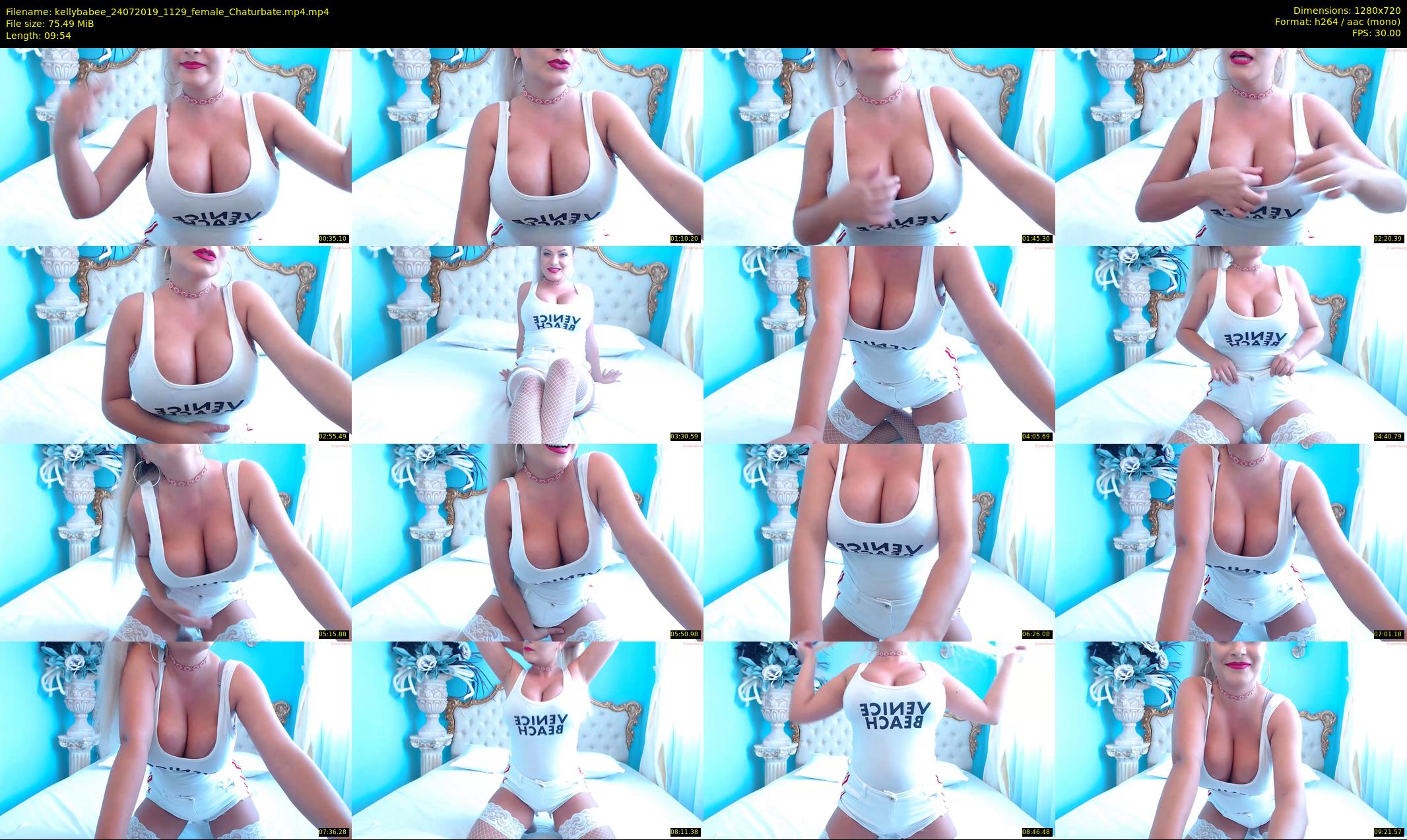 kellybabee — 10 minute Chaturbate female cam show recording, 720p, Jul 24, 2019