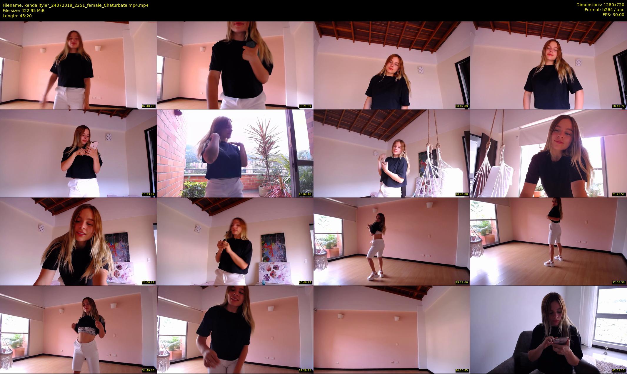 kendalltyler — 46 minute Chaturbate female cam show recording, 720p, Jul 24, 2019