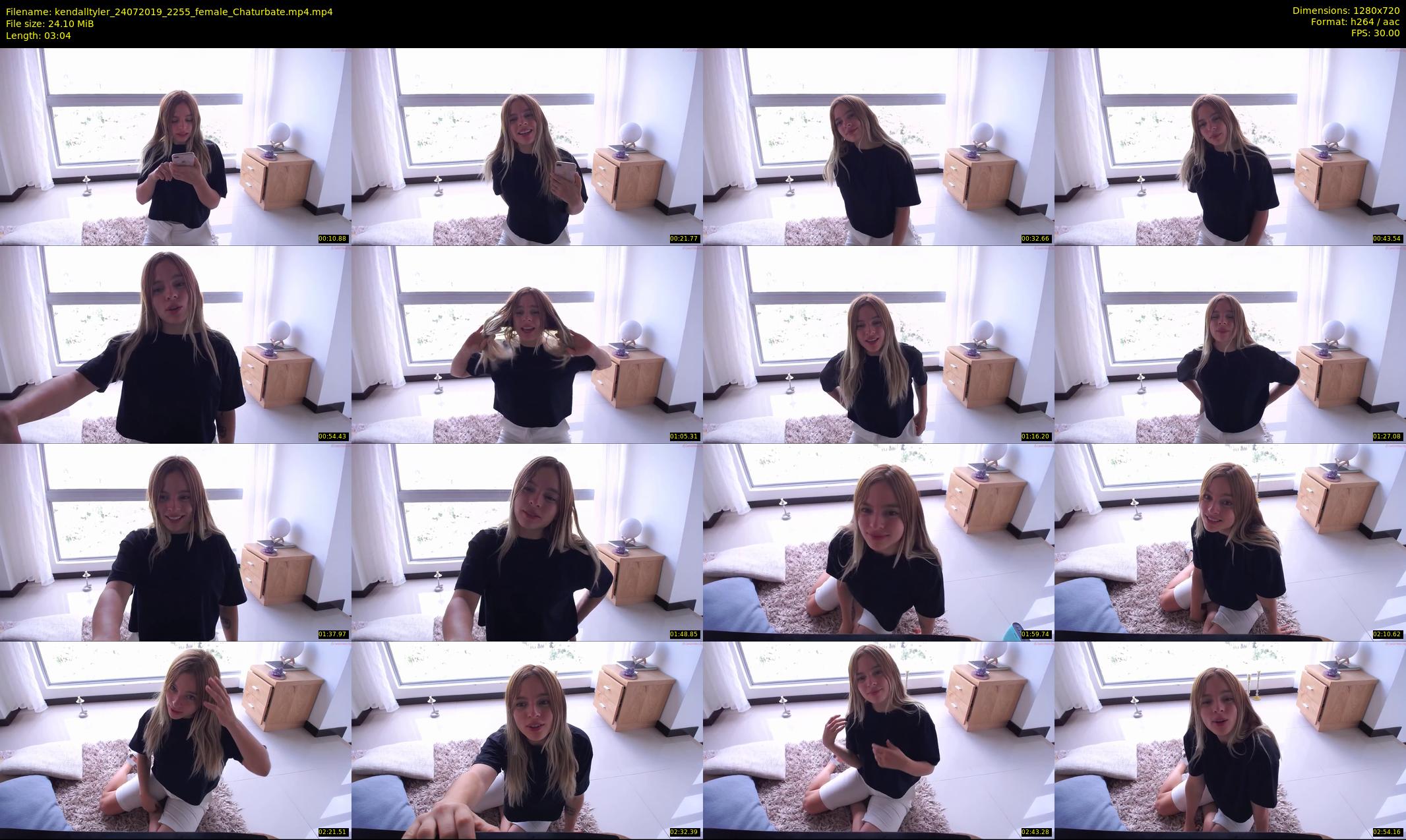 kendalltyler — 4 minute Chaturbate female cam show recording, 720p, Jul 24, 2019