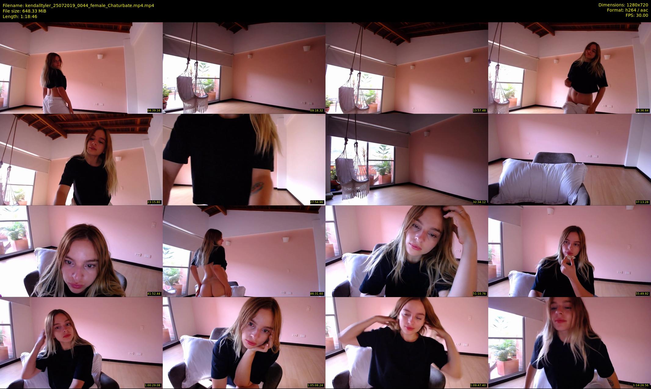 kendalltyler — 79 minute Chaturbate female cam show recording, 720p, Jul 25, 2019