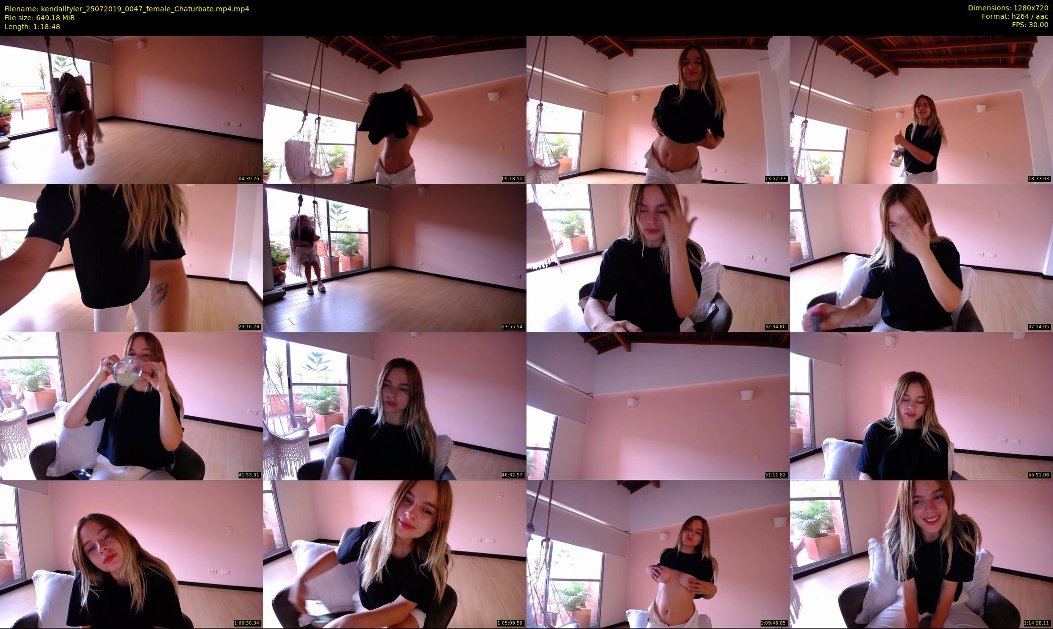kendalltyler — 79 minute Chaturbate female cam show recording, 720p, Jul 25, 2019