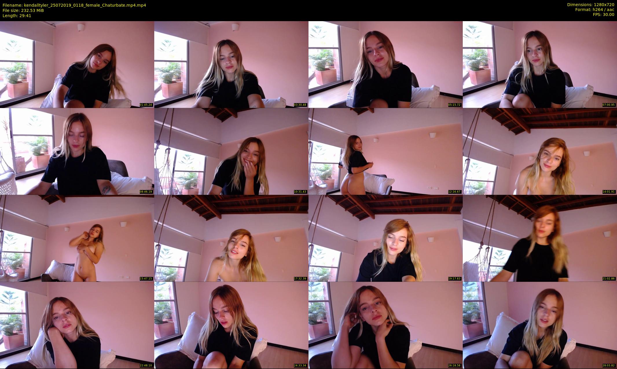 kendalltyler — 30 minute Chaturbate female cam show recording, 720p, Jul 25, 2019