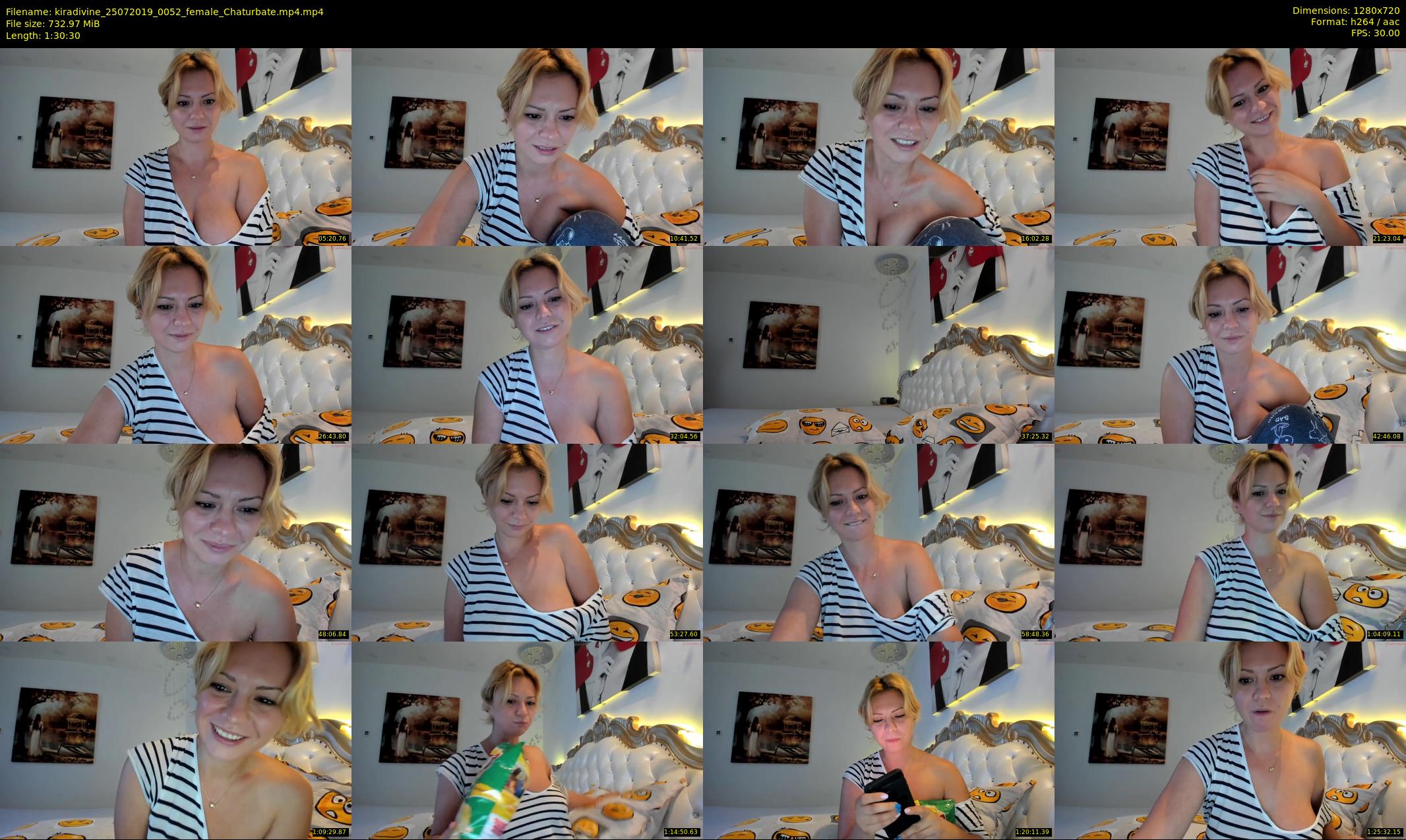 kiradivine — 91 minute Chaturbate female cam show recording, 720p, Jul 25, 2019