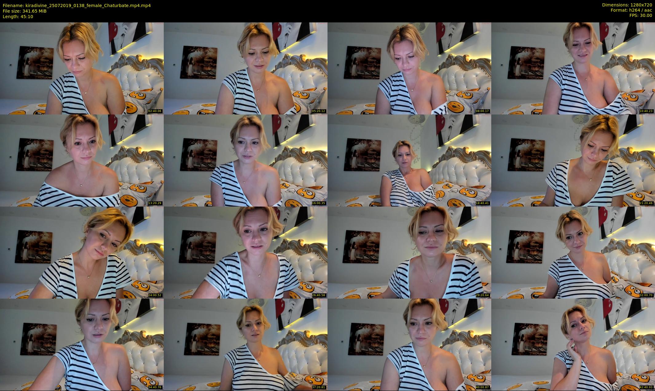 kiradivine — 46 minute Chaturbate female cam show recording, 720p, Jul 25, 2019