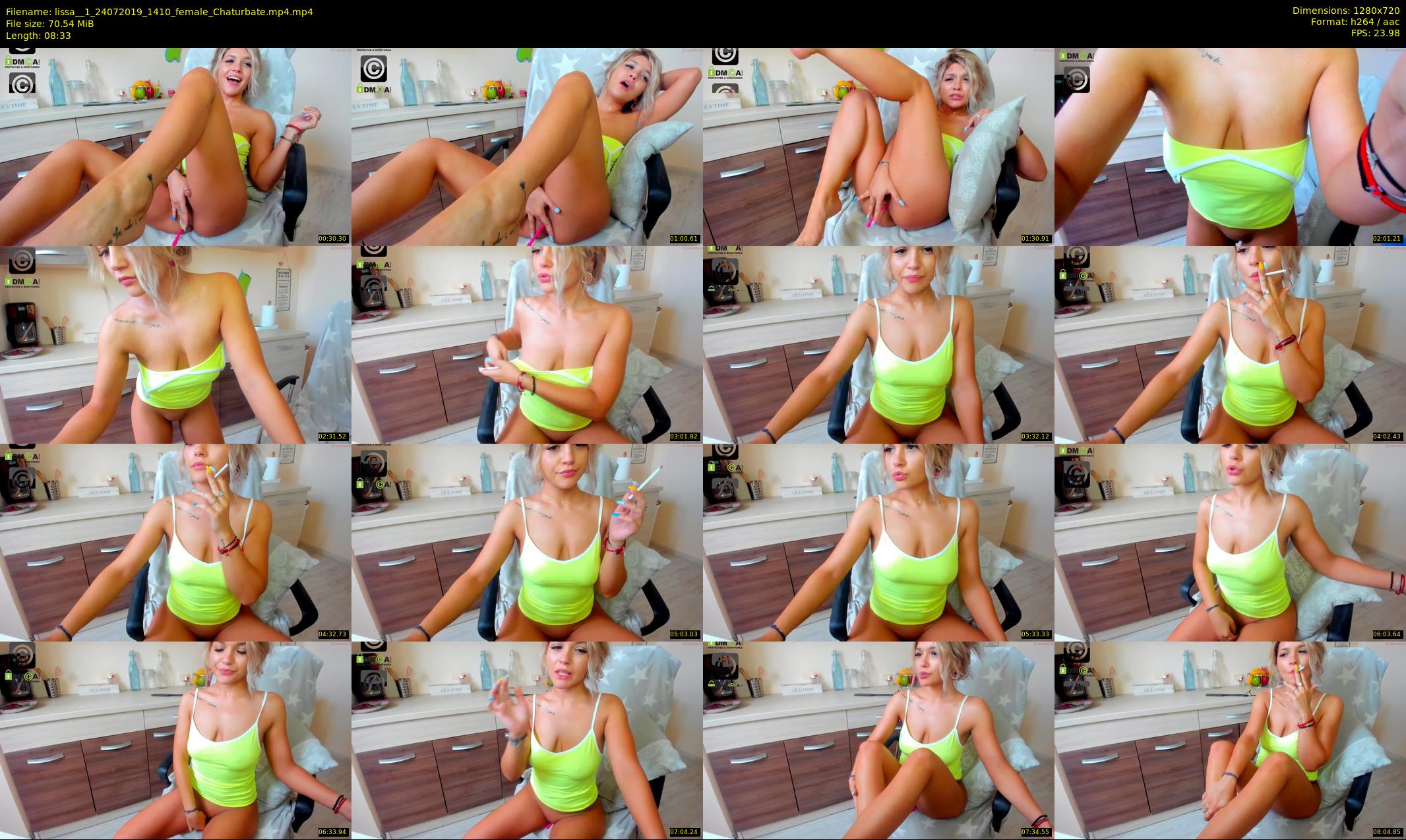 lissa__1 — 9 minute Chaturbate female cam show recording, 720p, Jul 24, 2019