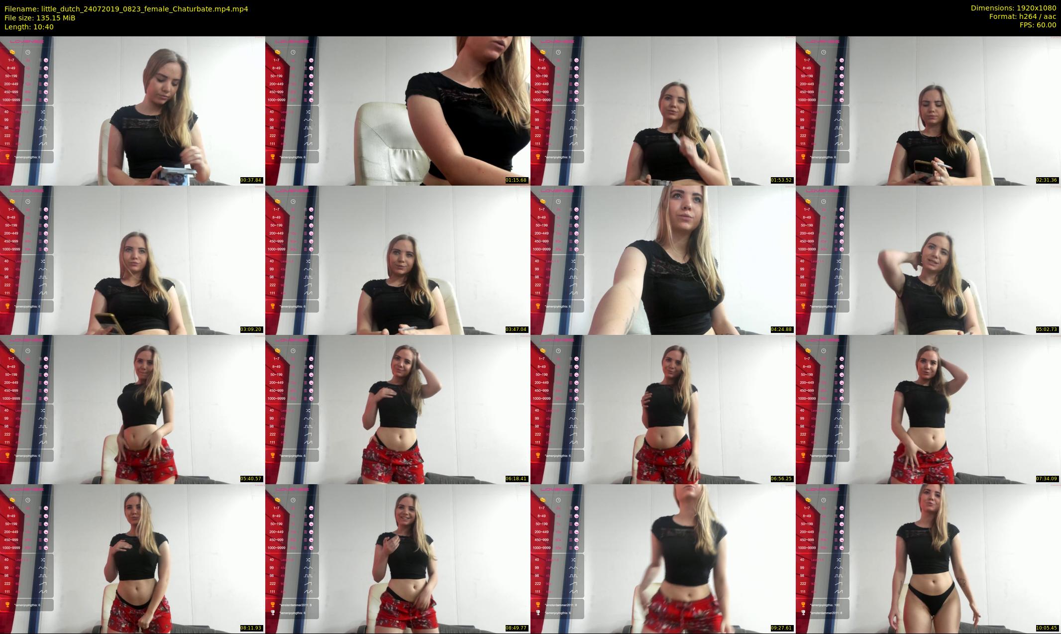 little_dutch — 11 minute Chaturbate female cam show recording, 1080p, Jul 24, 2019