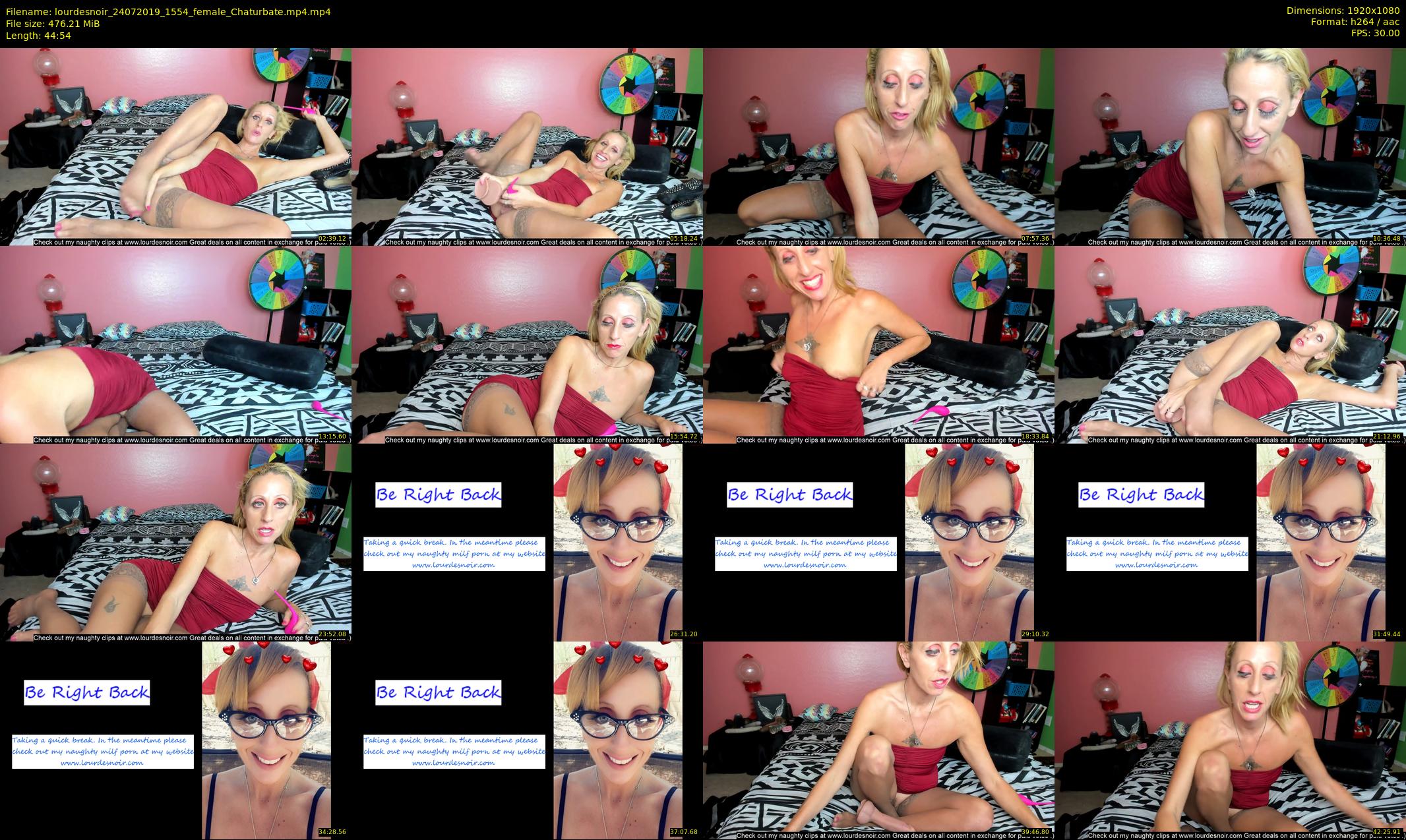 lourdesnoir — 45 minute Chaturbate female cam show recording, 1080p, Jul 24, 2019