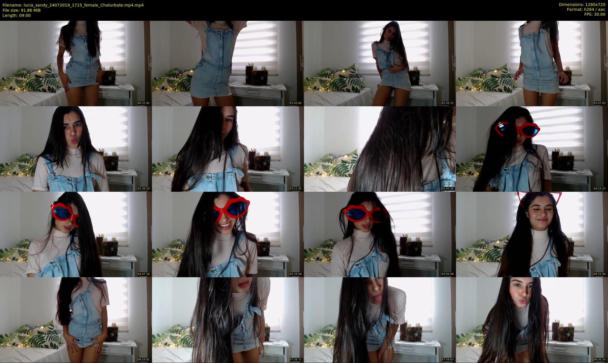 lucia_sandy — 9 minute Chaturbate female cam show recording, 720p, Jul 24, 2019
