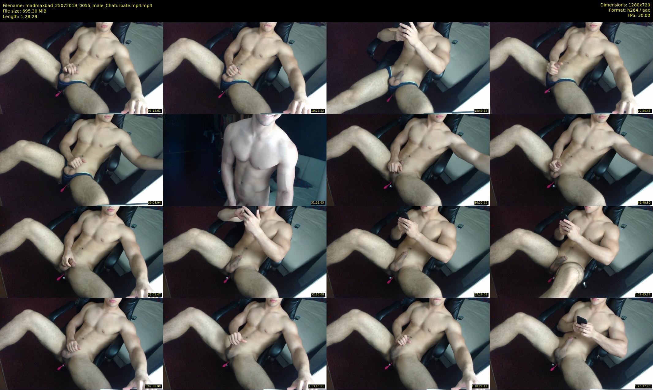 madmaxbad — 89 minute Chaturbate male cam show recording, 720p, Jul 25, 2019