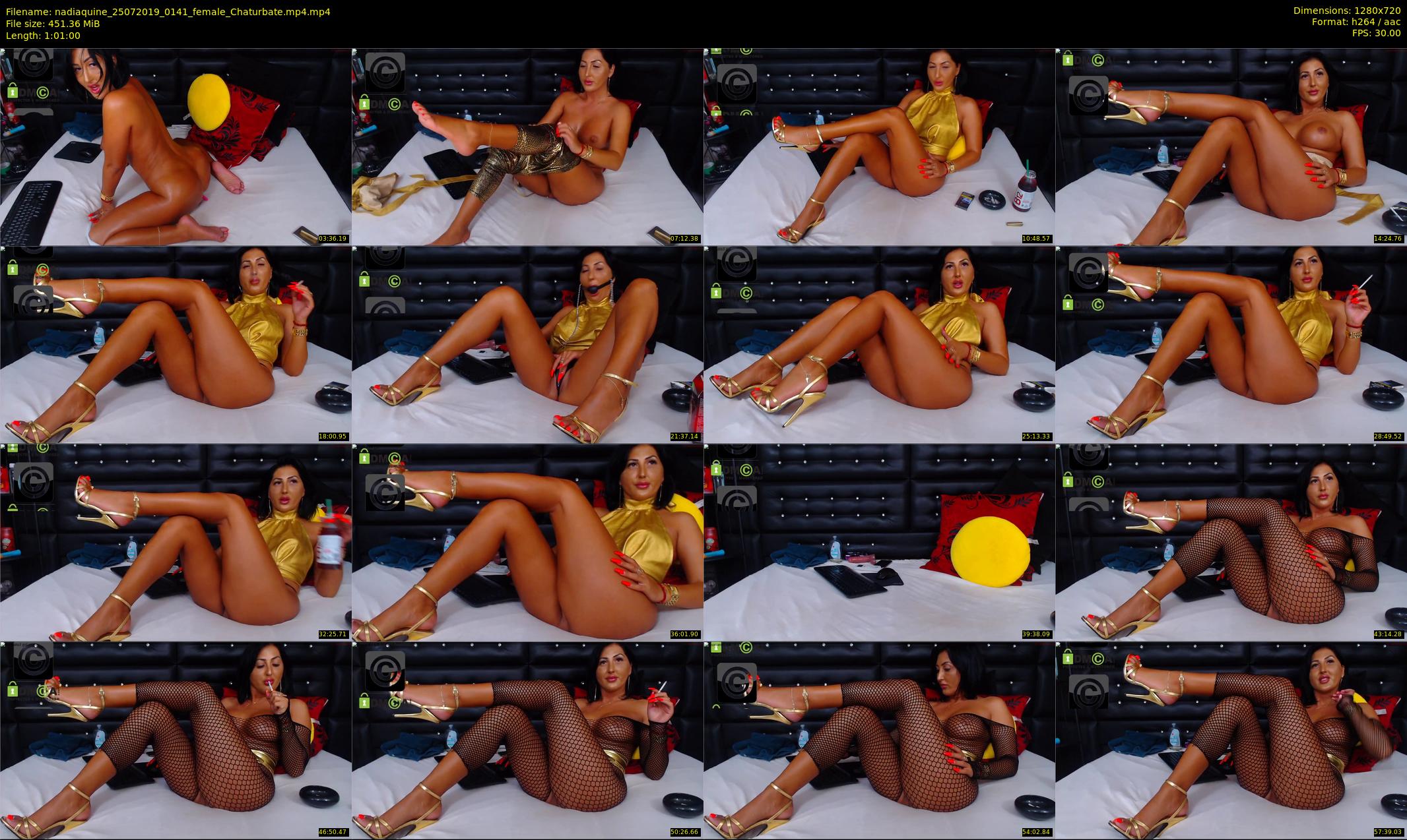nadiaquine — 61 minute Chaturbate female cam show recording, 720p, Jul 25, 2019