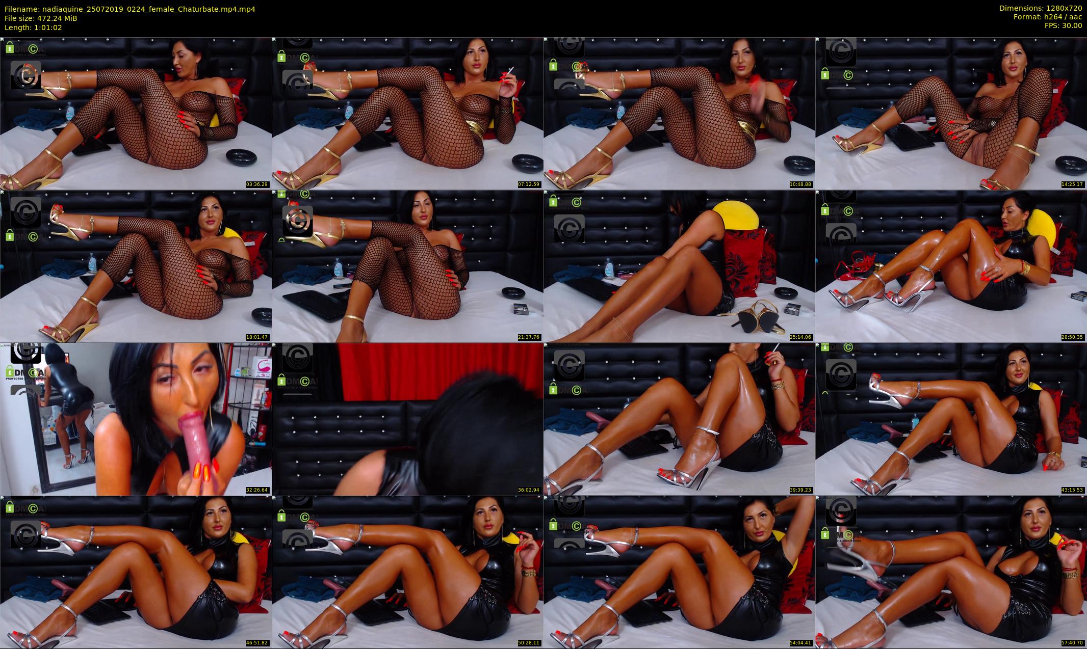 nadiaquine — 62 minute Chaturbate female cam show recording, 720p, Jul 25, 2019