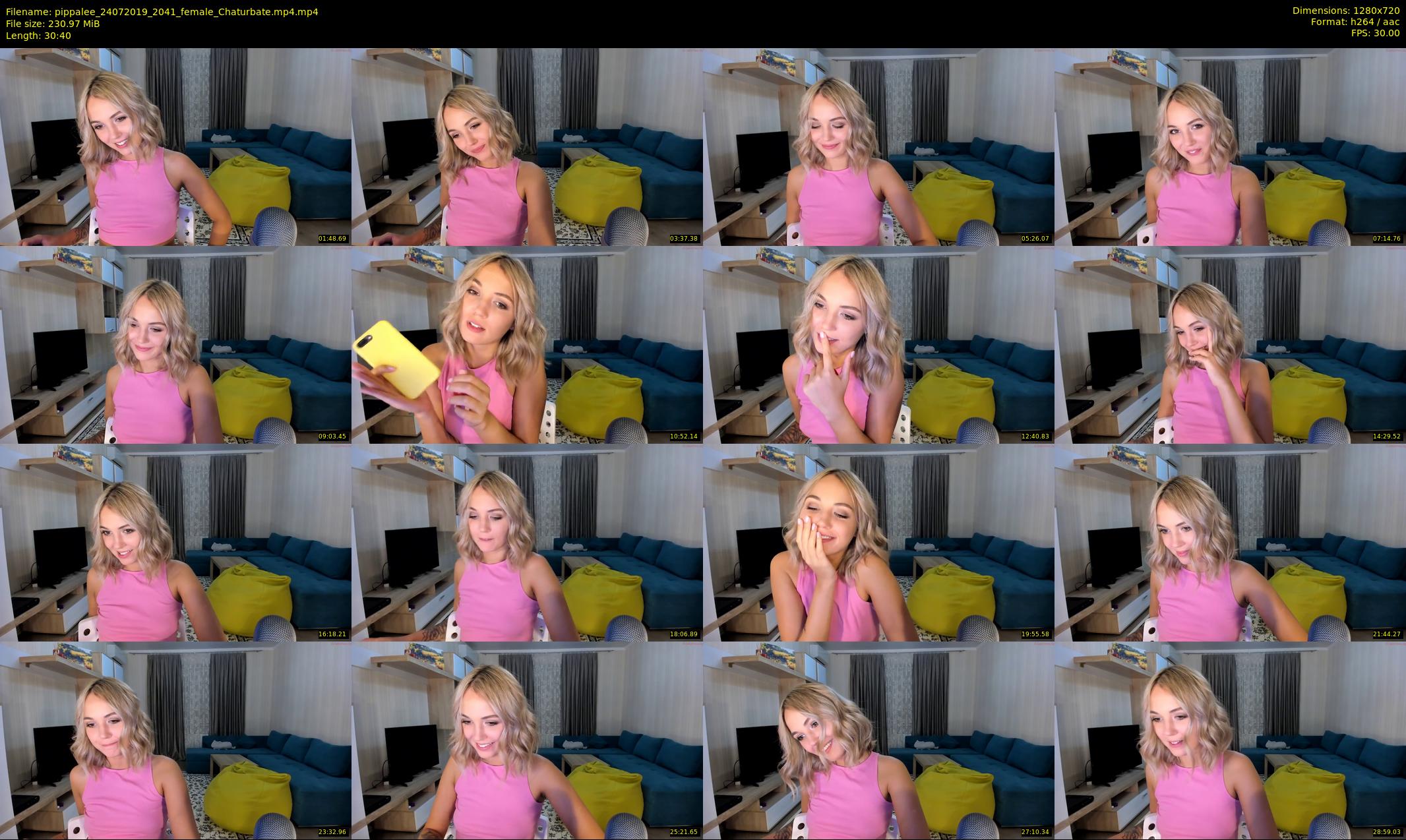 pippalee — 31 minute Chaturbate female cam show recording, 720p, Jul 24, 2019