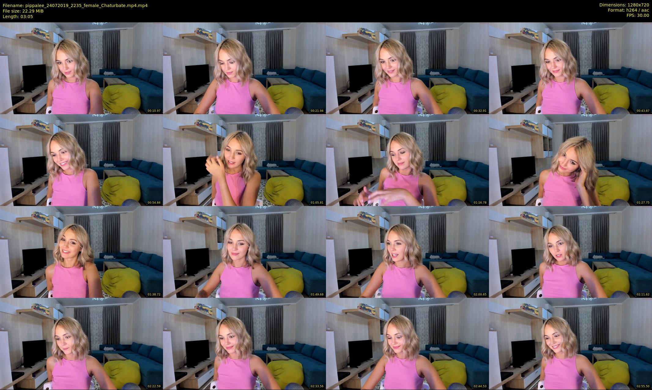 pippalee — 4 minute Chaturbate female cam show recording, 720p, Jul 24, 2019