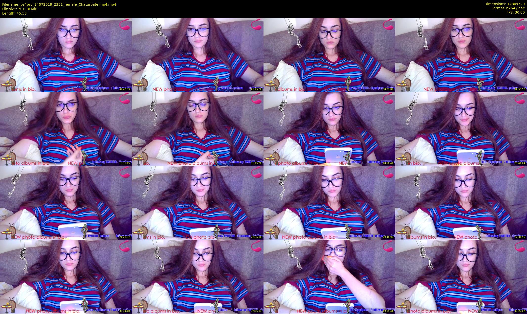ps4pro — 46 minute Chaturbate female cam show recording, 720p, Jul 24, 2019