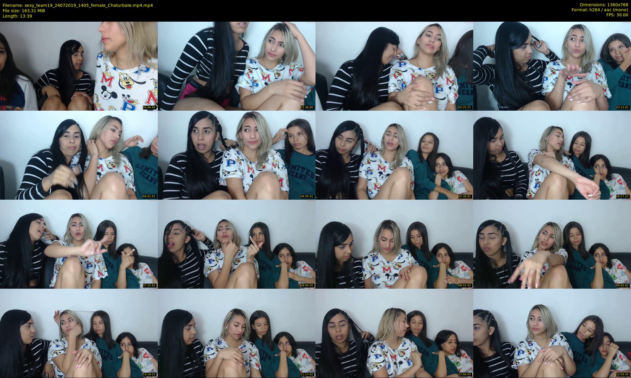 sexy_team19 — 14 minute Chaturbate female cam show recording, 720p, Jul 24, 2019